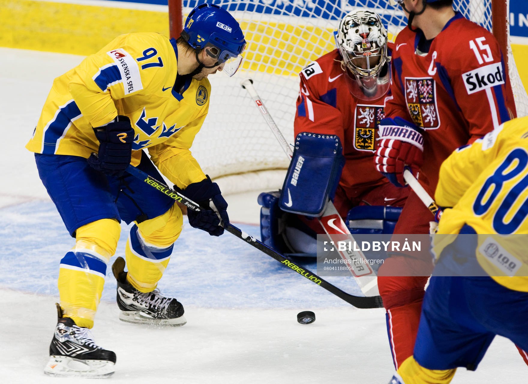 Per Ledin och Milan Hnilicka, målvakt