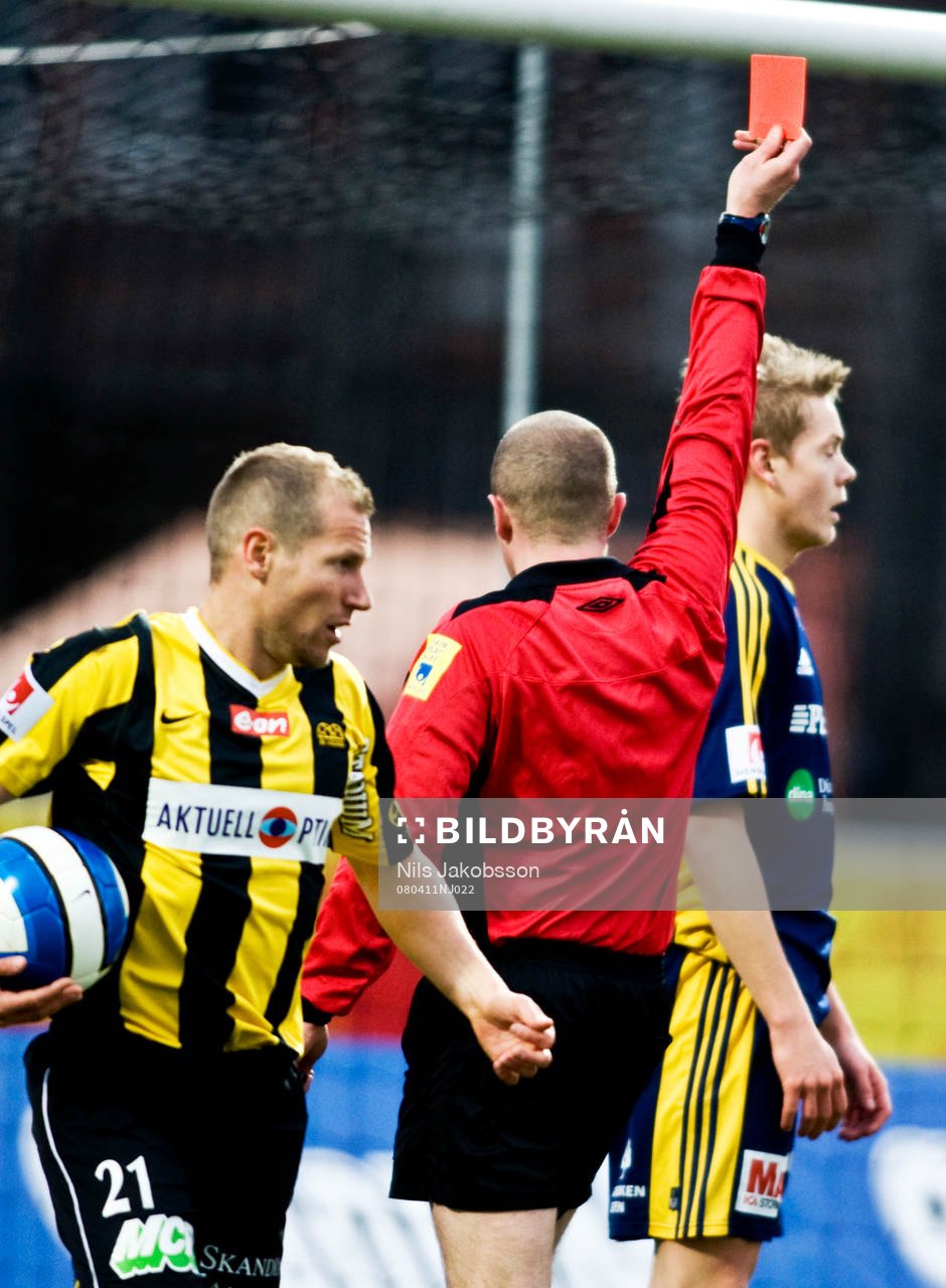 David Svanberg, Ängelholm, utvisas, Jonas Henriksson i