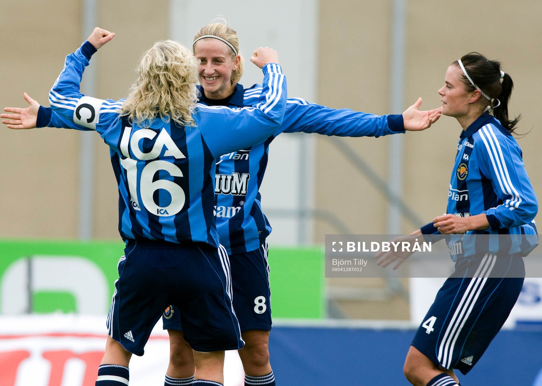  Marijke Callebaut  och Madelene Göras, jubel.