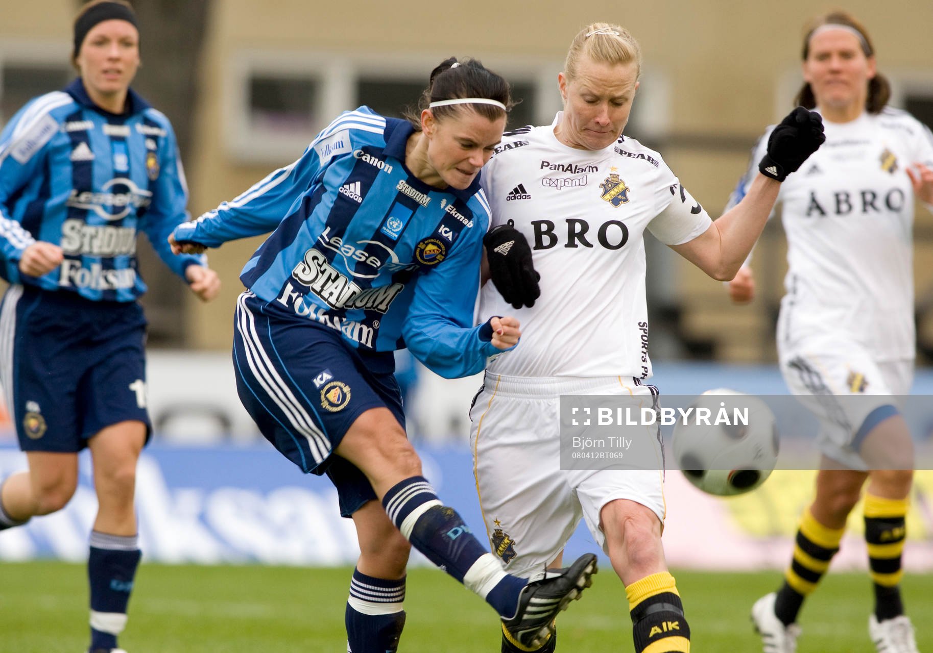  Madelene Göras, Djurgården och Anne Mäkinen, AIK.