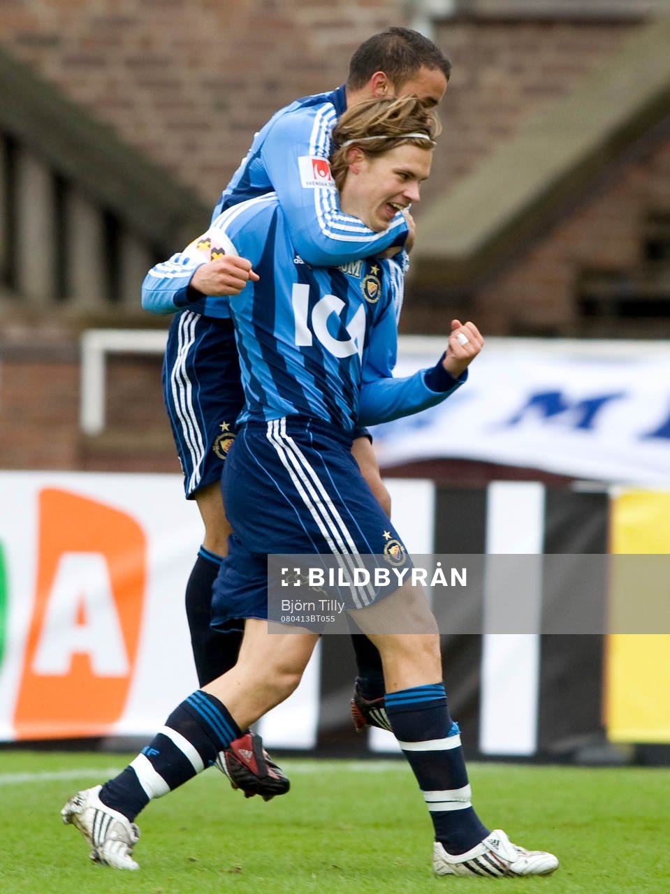 Lance Davids, och Sebastian Rajalakso, Djurgården, jubel
