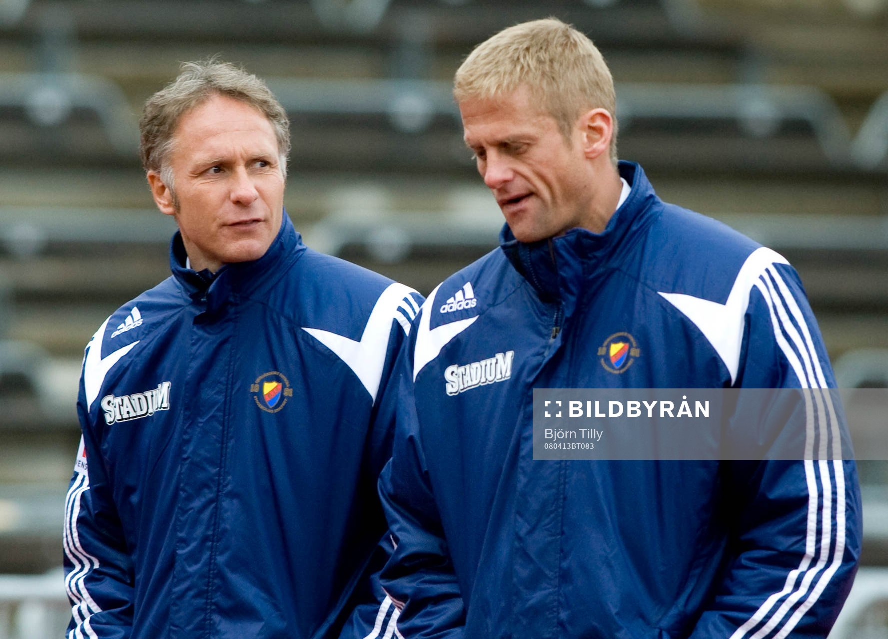 Paul Lindholm, assisterande tränare, och Siggi Jonsson,