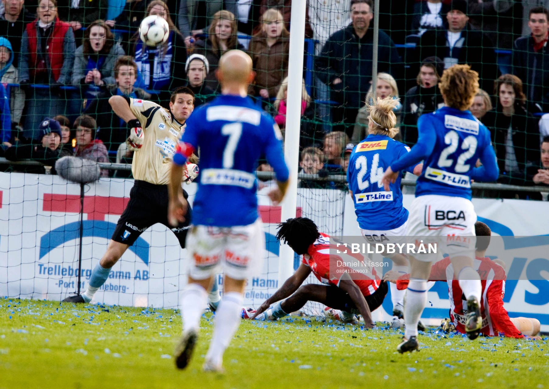 Jonas Sandqvist,  Malmö gjorde en relfexräddning på