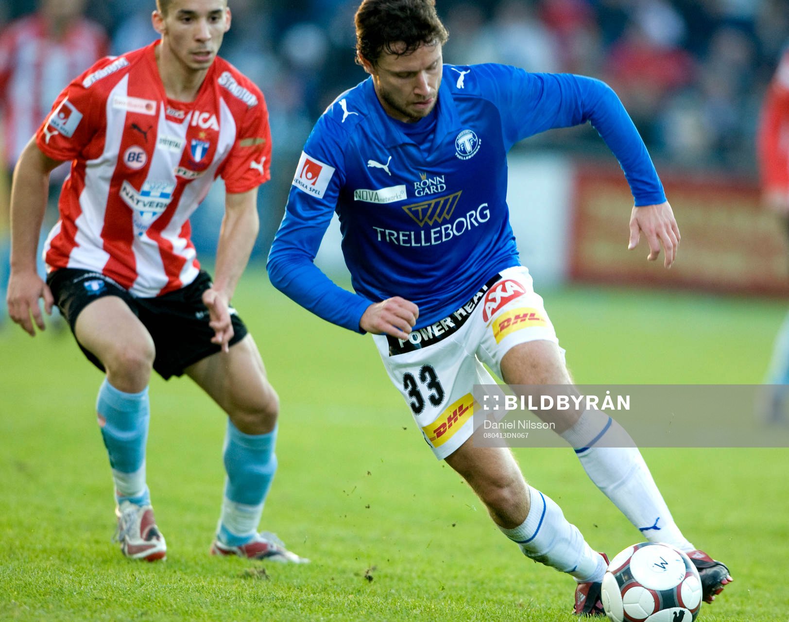 Guilermo Molins, Malmö och Mattia Nylund, Trelleborg
