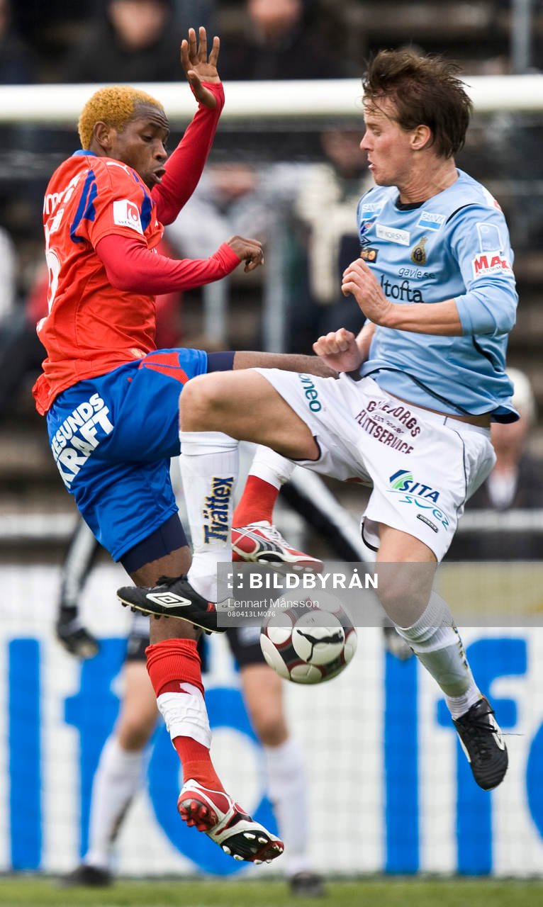 René Makondele och Andreas Dahlén