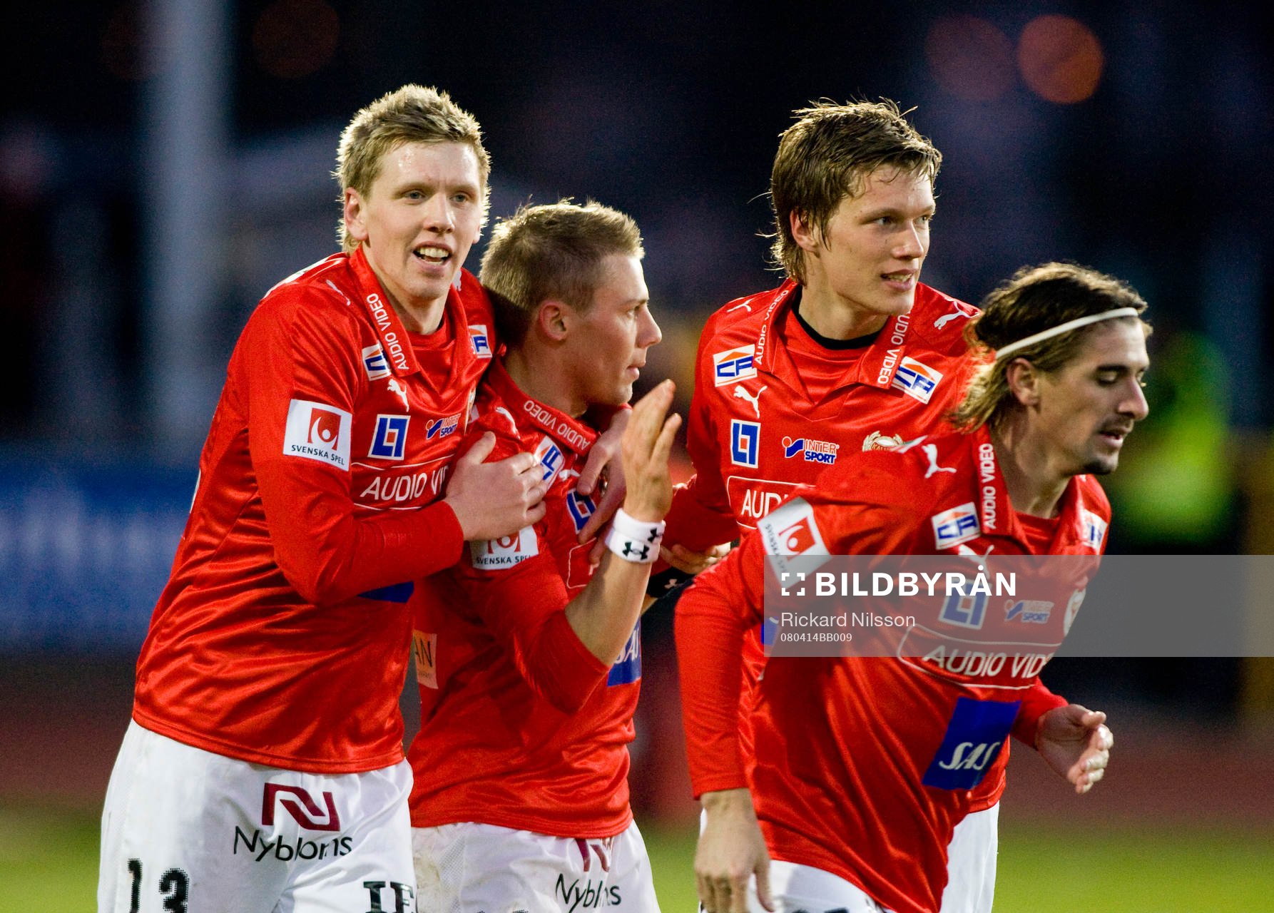 David Elm, Patrik Ingelsten, Viktor Elm och Cesar Santin,
