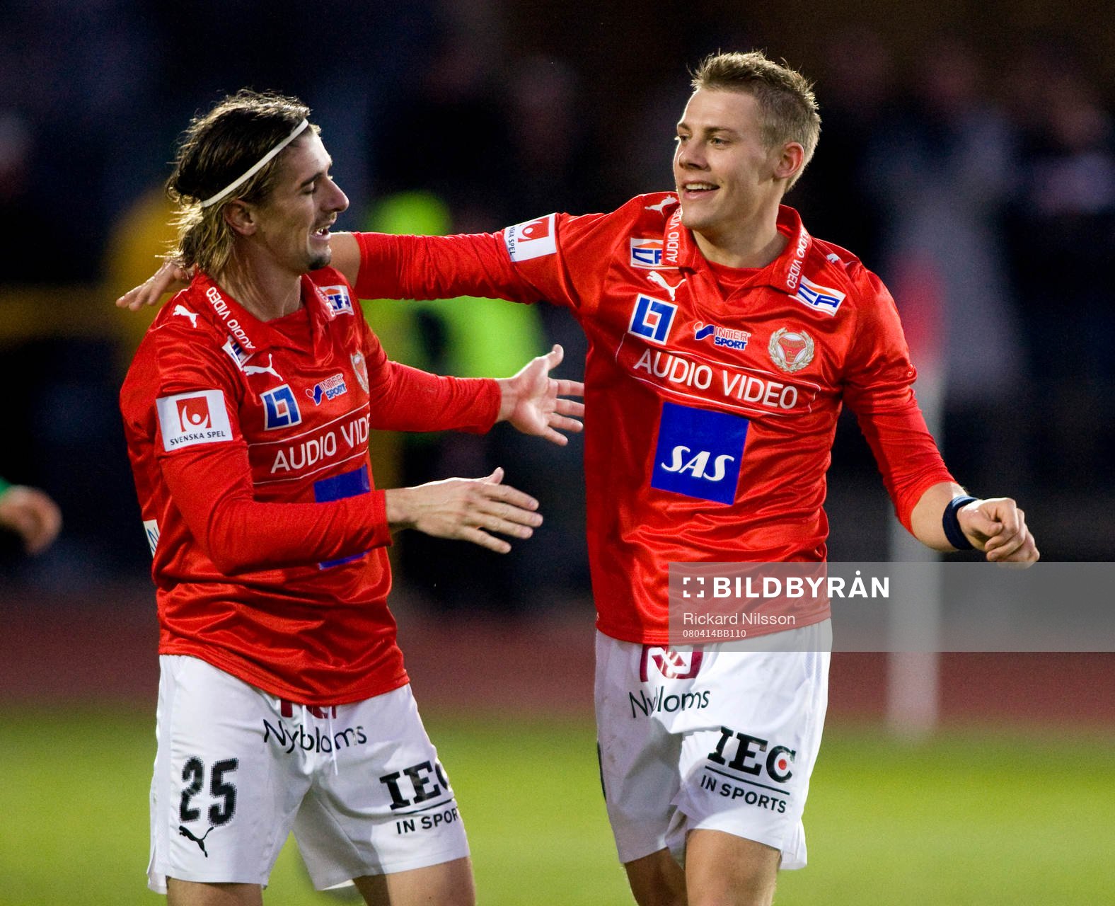 Cesar Santin och Patrik Ingelsten, Kalmar, jubel