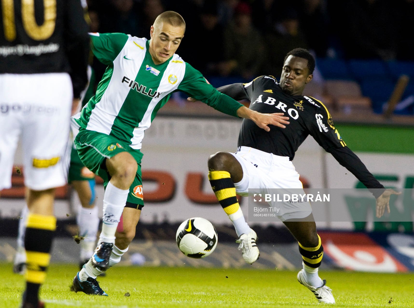 Petter Andersson, Hammarby, och Dulee Johnson, AIK