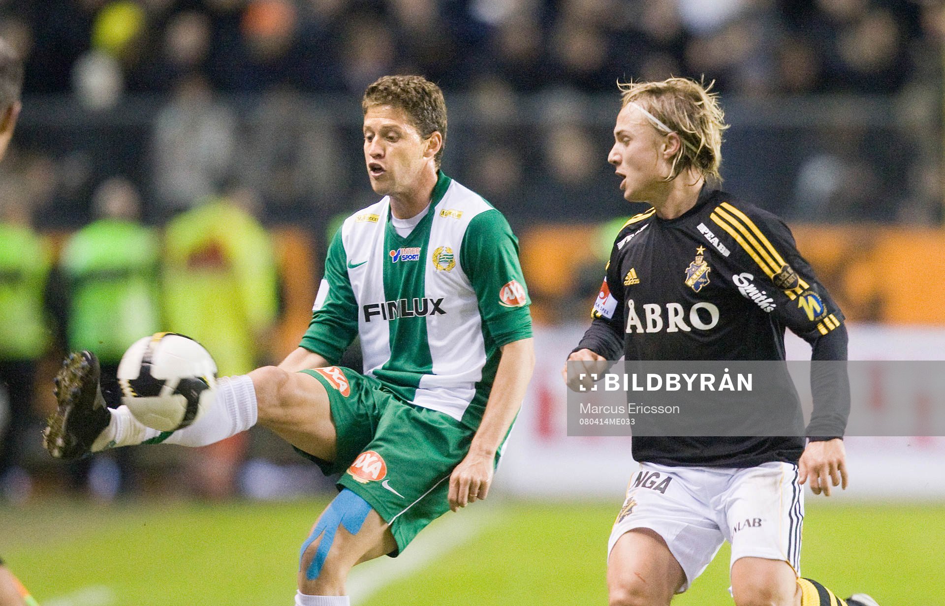 Paulinho Guará, Hammarby, och Pierre Bengtsson, AIK