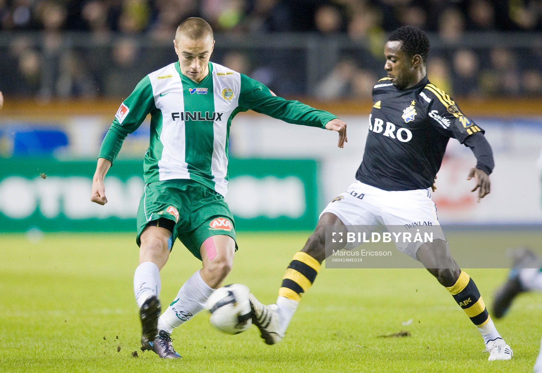 Petter Andersson, Hammarby, och Dulee Johnson, AIK