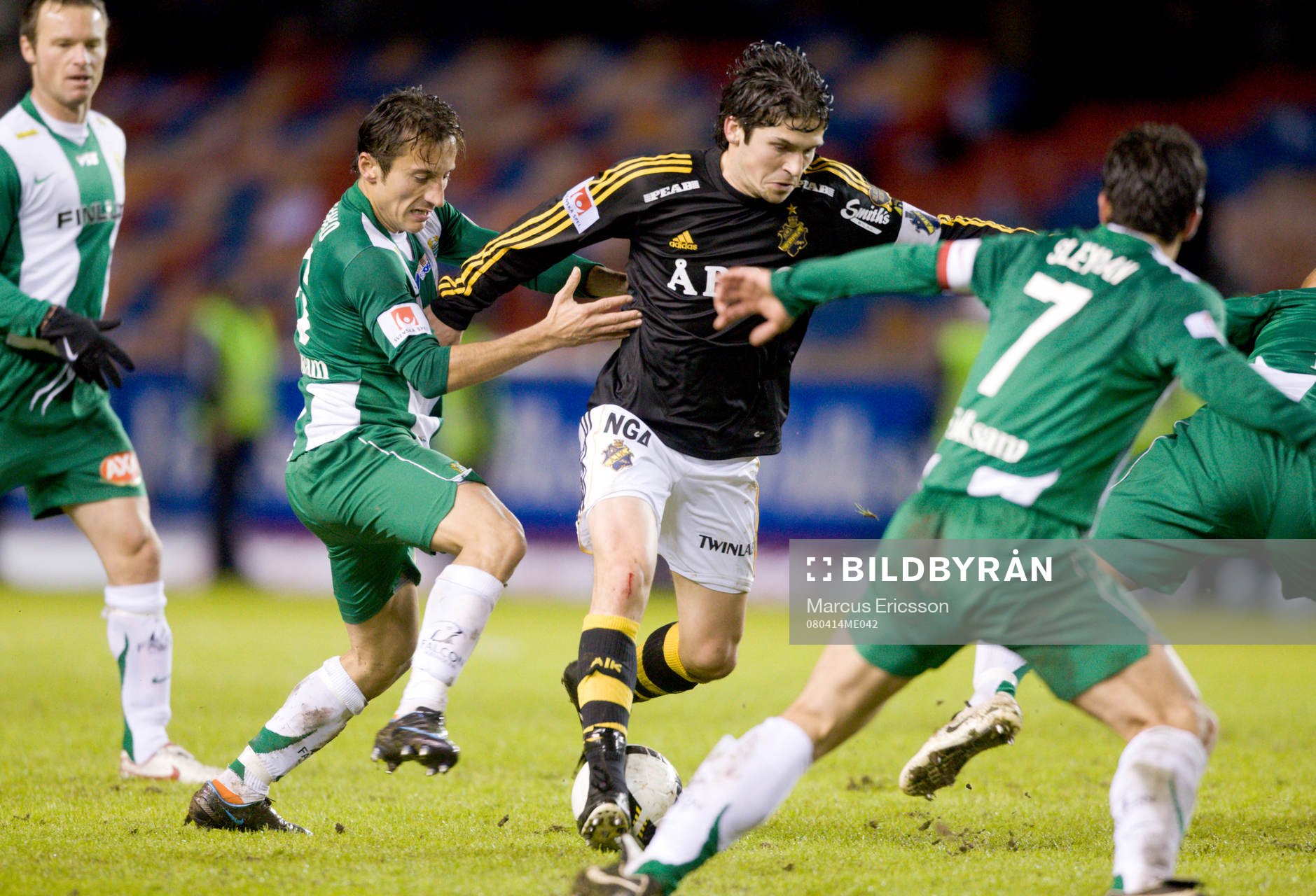 Bojan Djordjic, AIK, Louay Chanko, och Suleyman Sleyman,