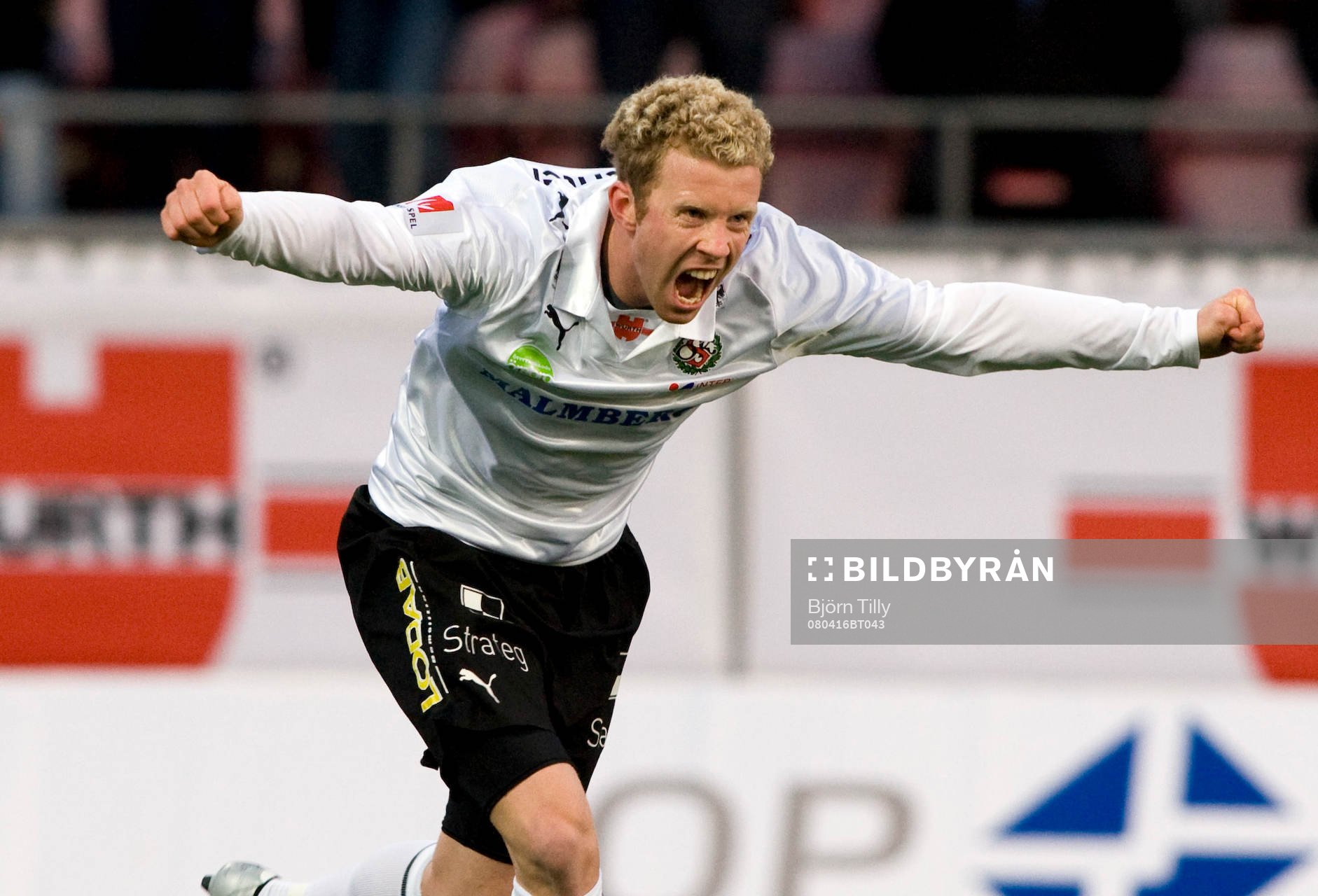  Kristoffer Näfver, Örebro, jubel.  