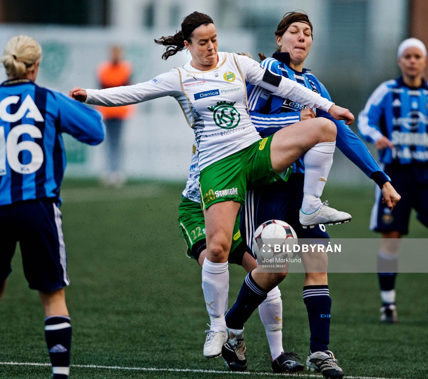 Jennie Jonsson, Hammarby och Linda Forsberg, Djurgården