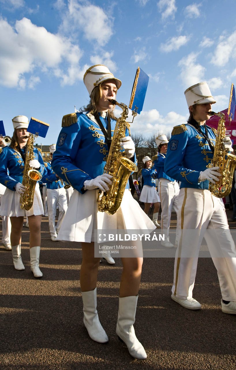 Ungdomsorkester, saxofon, instrument, orkester, musik