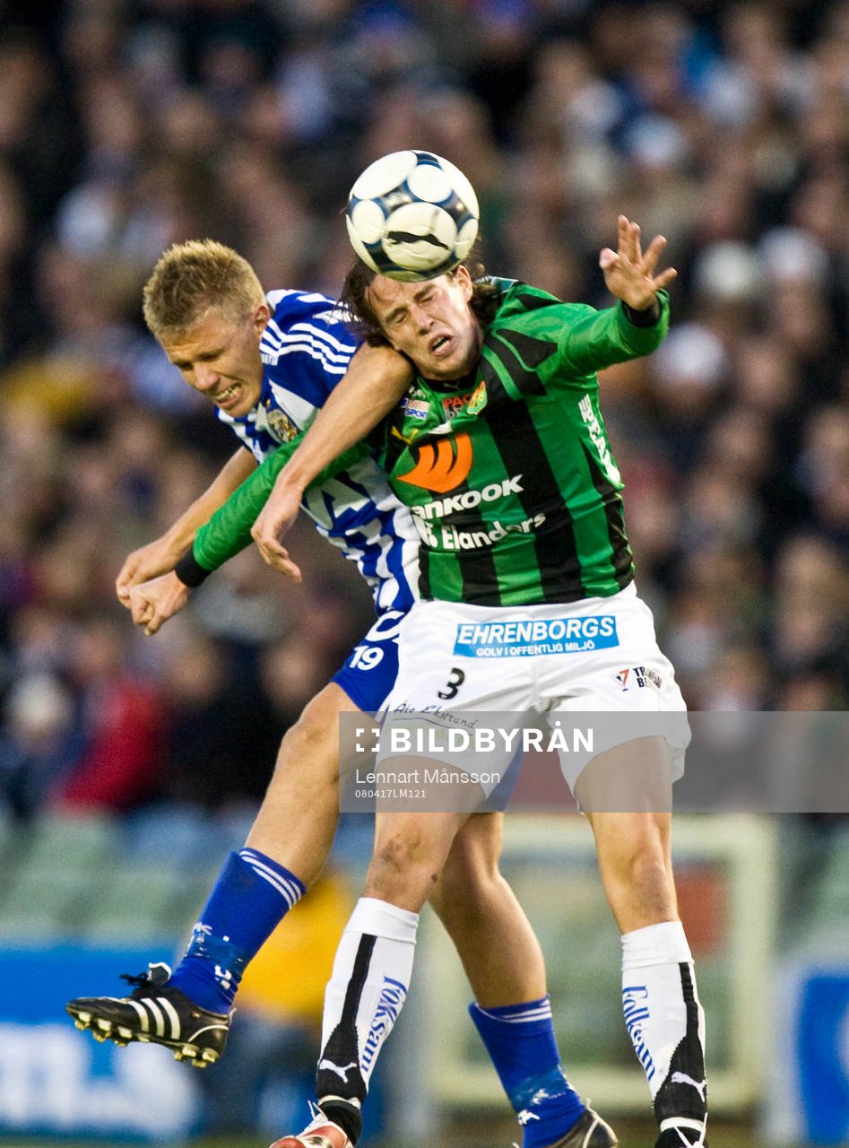 Pontus Wernbloom och Andreas Tobiasson, nickduell