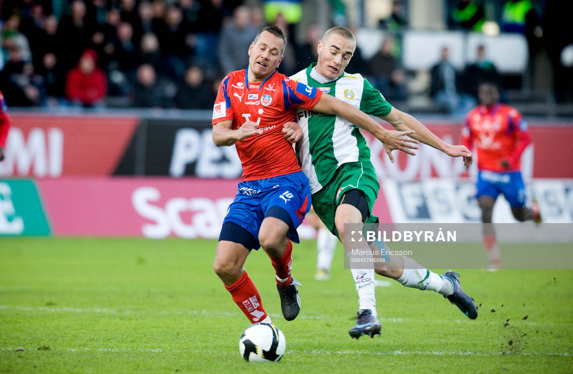 Marcus Lantz, Helsingborg, och Petter Andersson, Hammarby