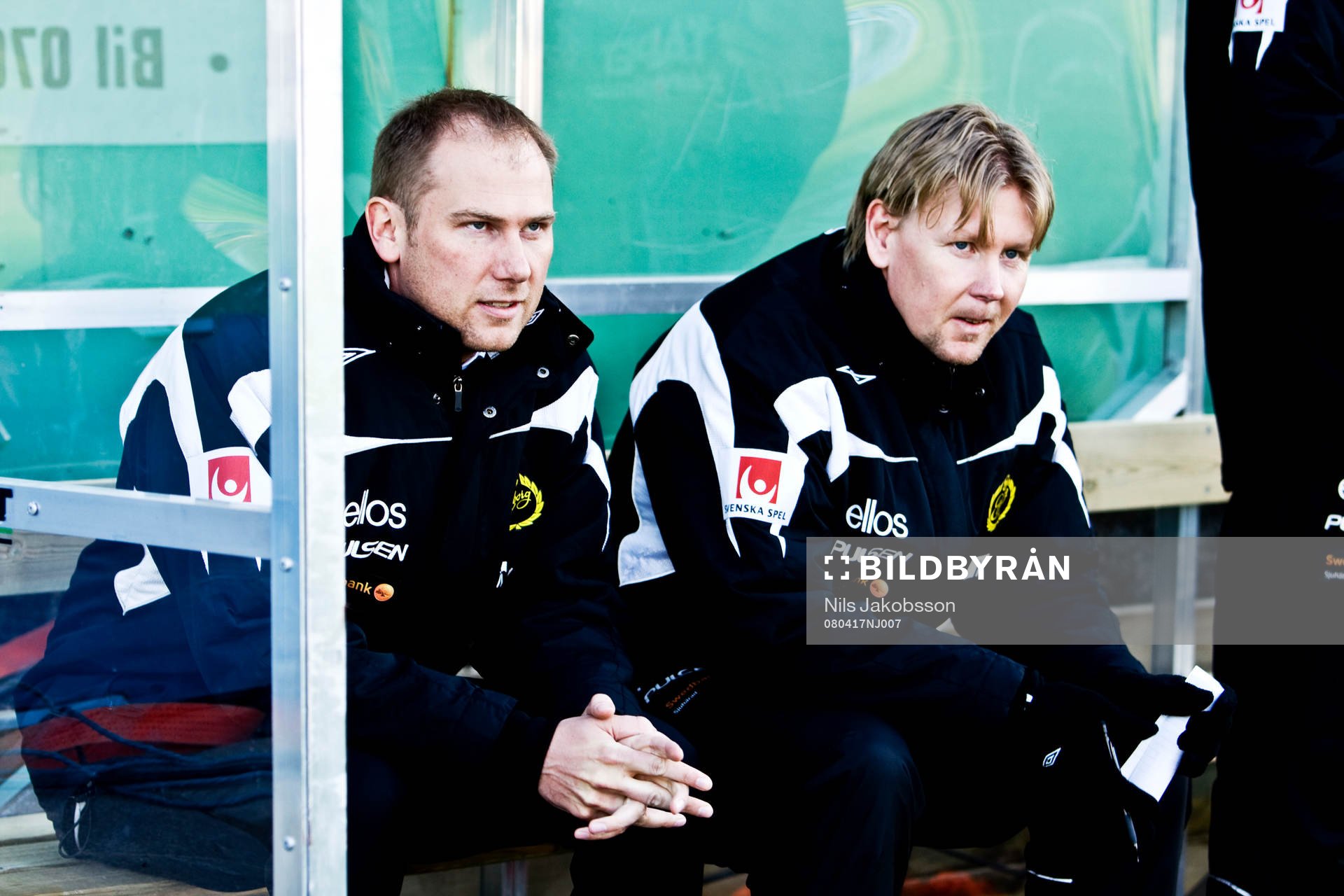 Magnus Haglund, tränare och Peter Wettergren, assisterande