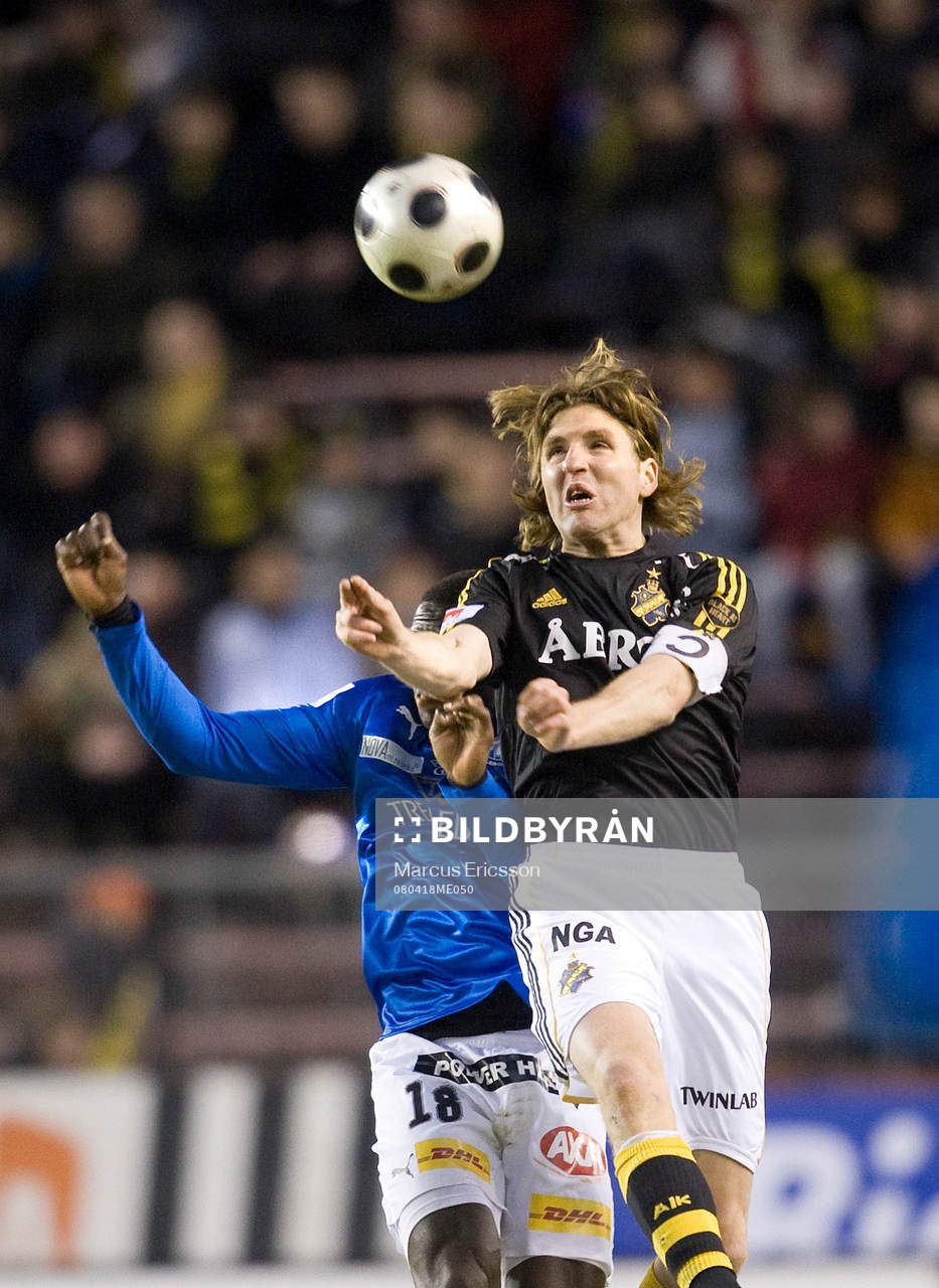 Nils-Eric Johansson, AIK, och Michael Mensah, Trelleborg