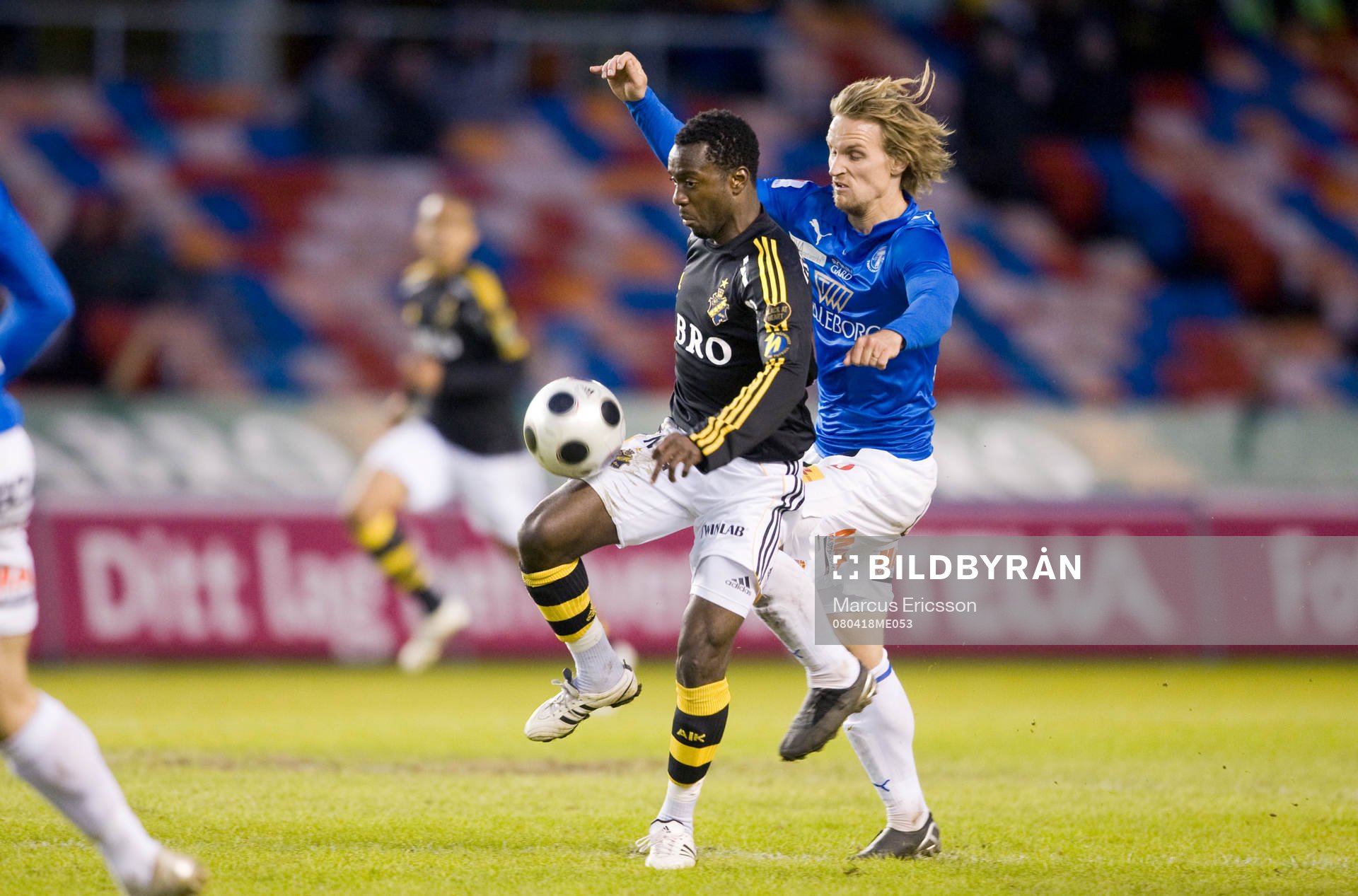 Dulee Johnson, AIK, med Jonas Bjurström