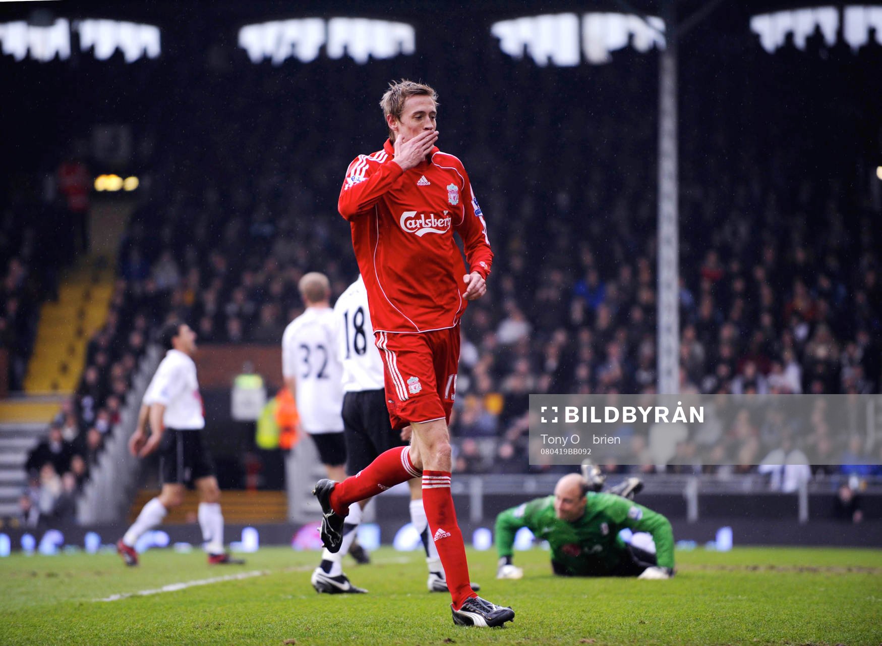 Peter Crouch, Liverpool, jubel