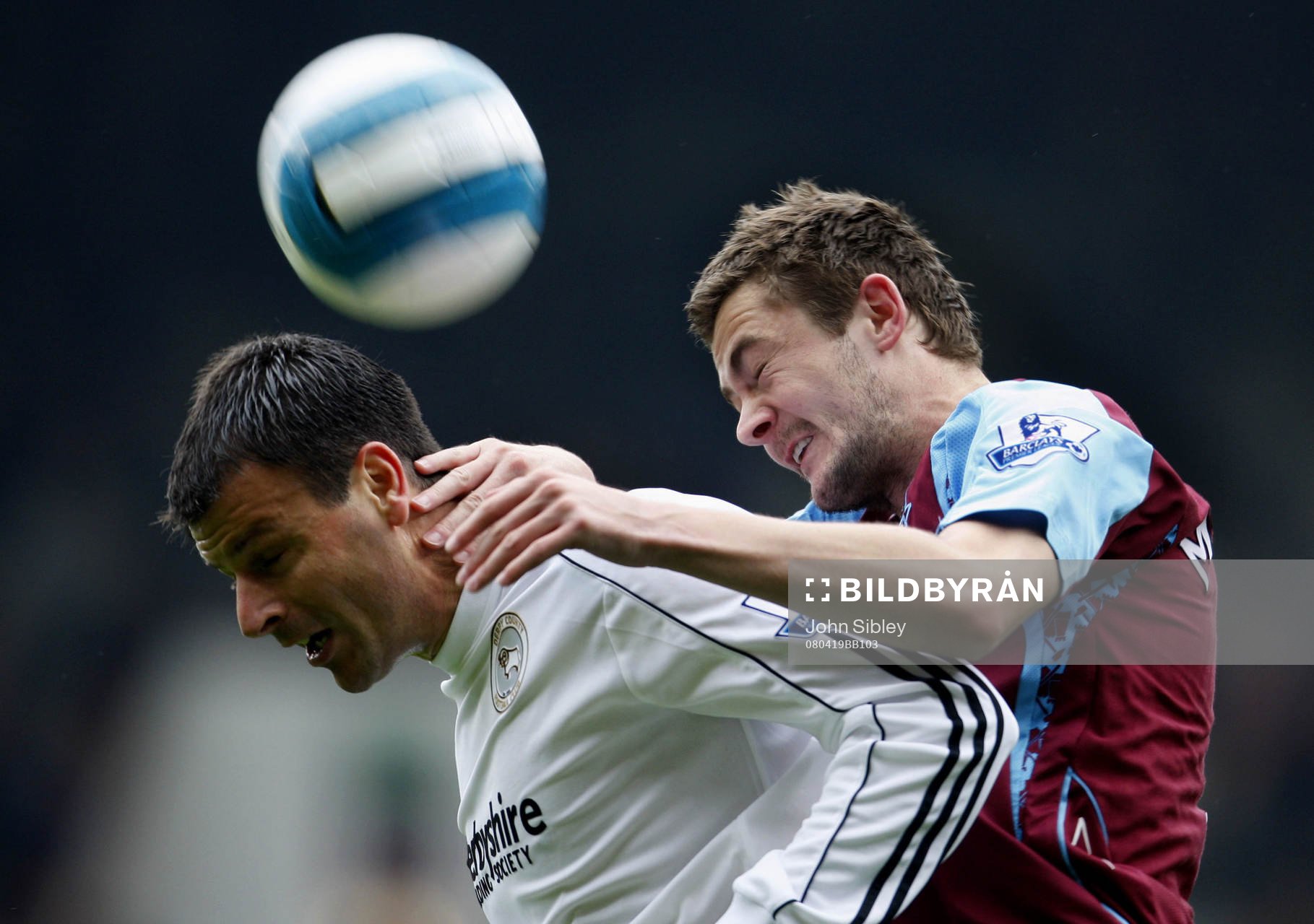  George McCartney, West Ham och Mile Sterjovski, Derby.