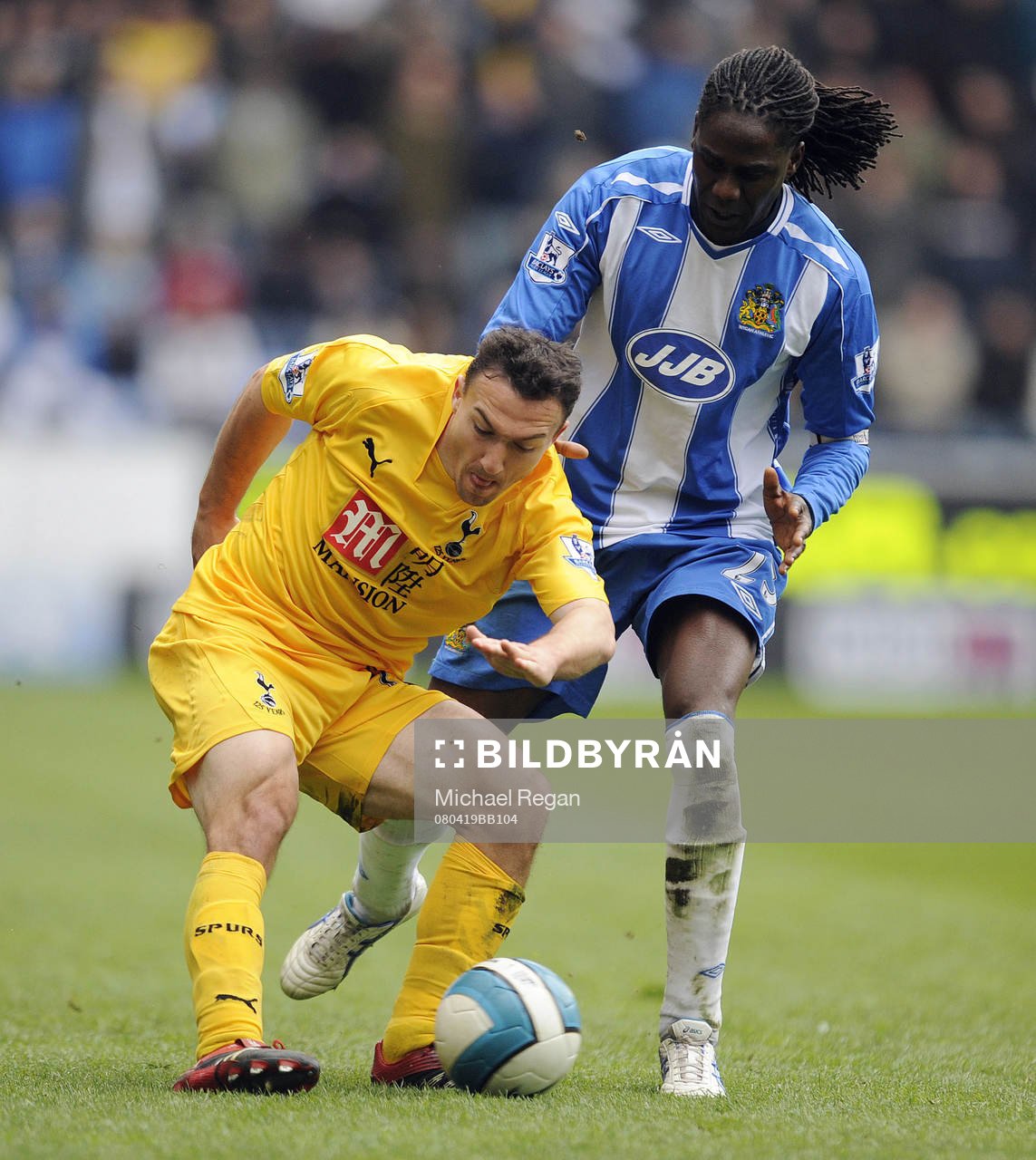  Mario Melchiot, Wigan och  Steed Malbranque, Tottenham.