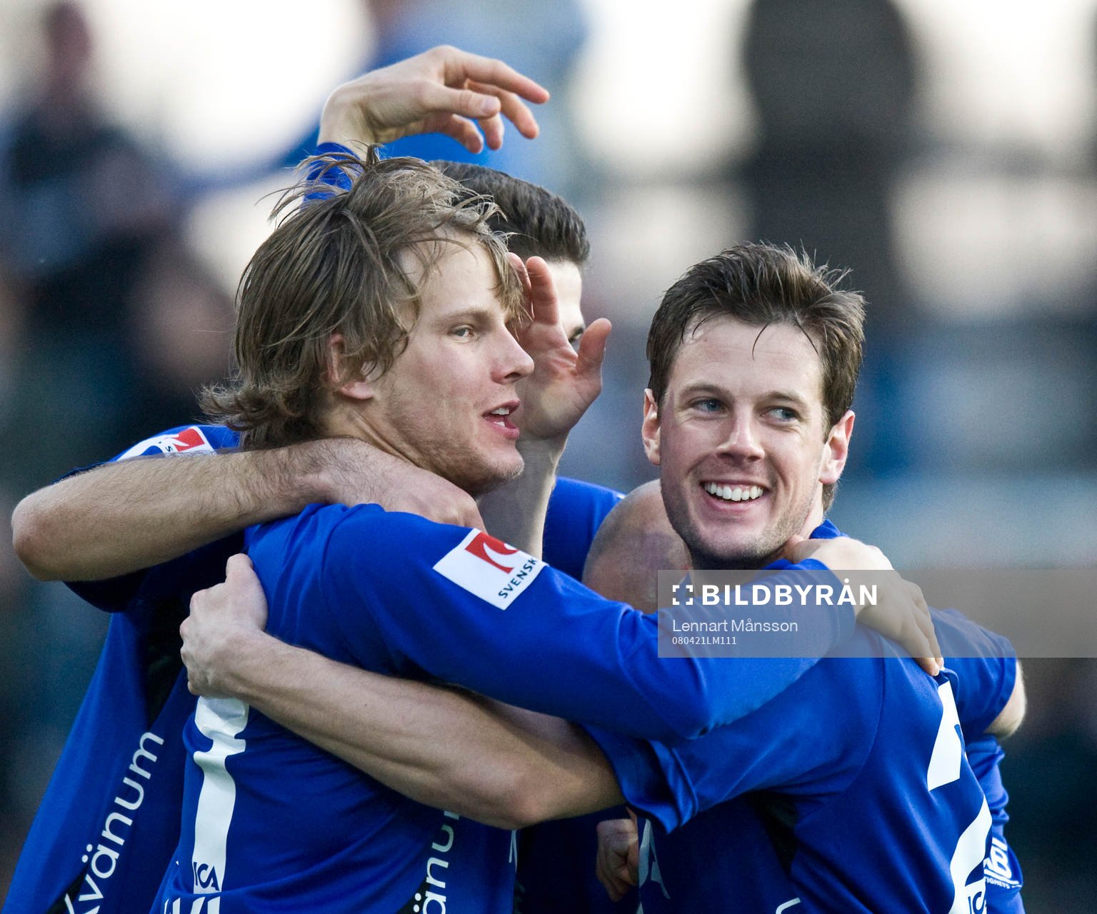  Alexander Prent och Sebastian Johansson, Halmstad. Glädje, jubel.