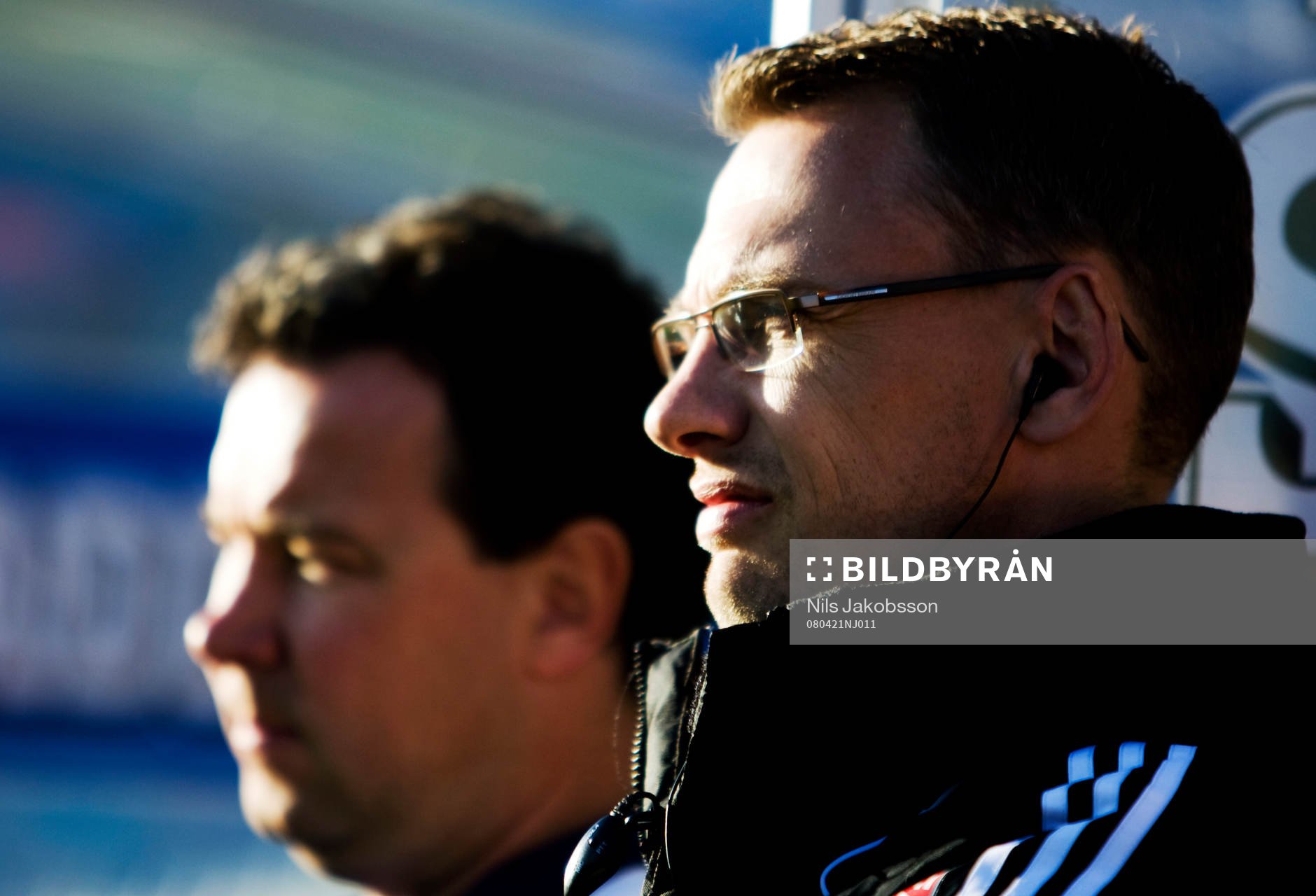 Stefan Rehn, tränare, Jonas Olsson, tränare,  siluett