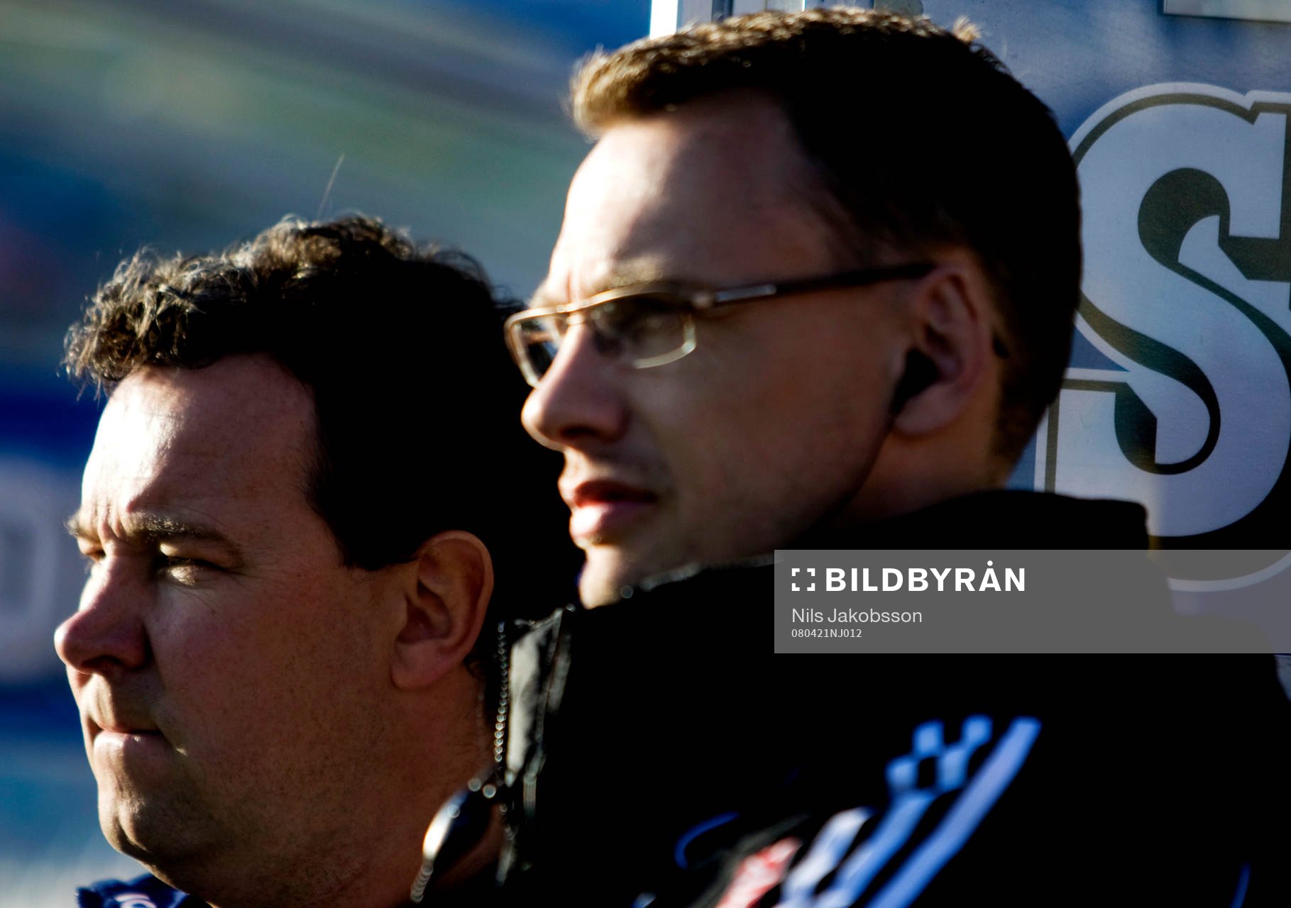 Stefan Rehn, tränare, Jonas Olsson, tränare, siluett