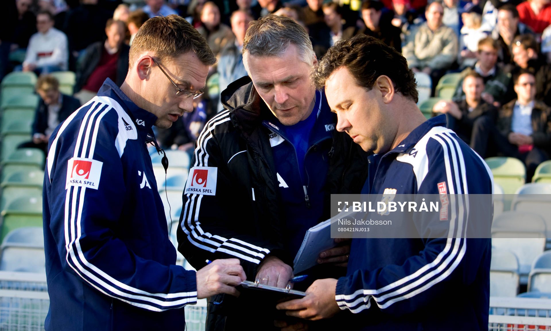 Jonas Olsson, tränare, Teddy Olausson, assisterande