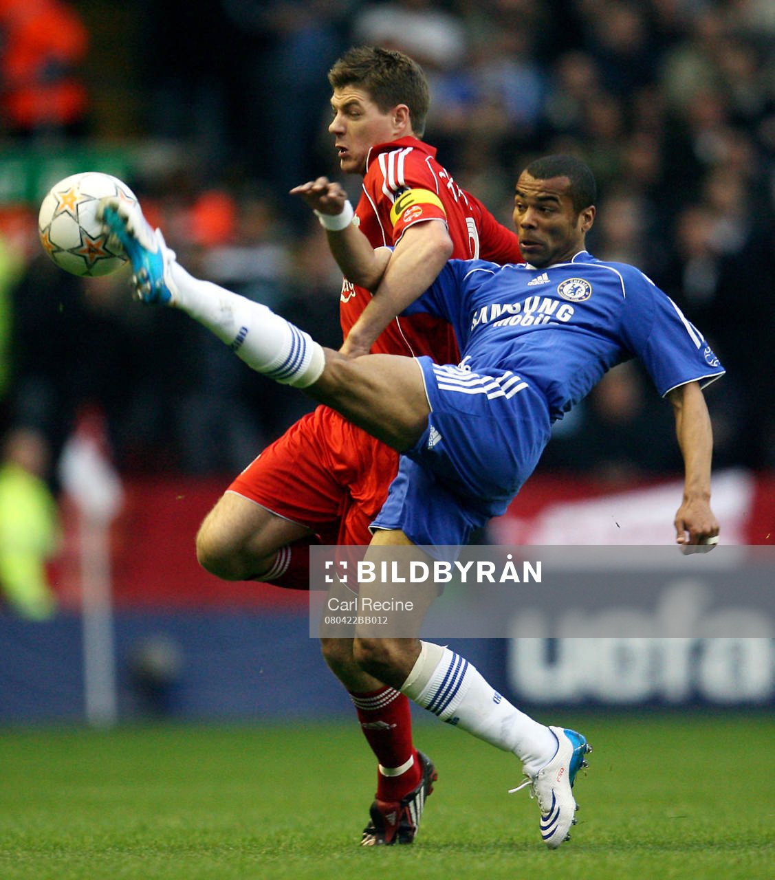 Steven Gerrard, LIverpool och Ashley Cole, Chelsea