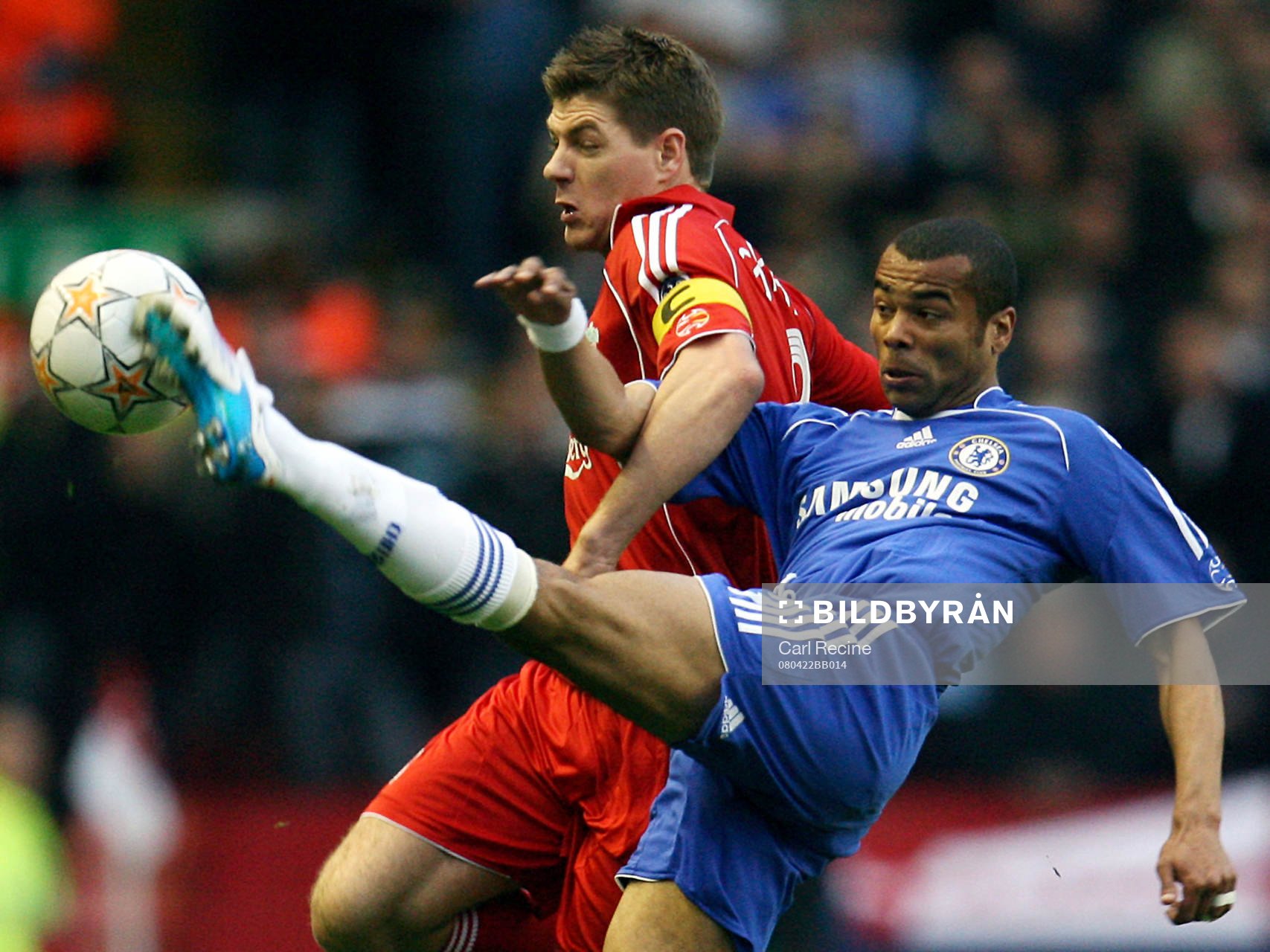 Steven Gerrard, LIverpool och Ashley Cole, Chelsea