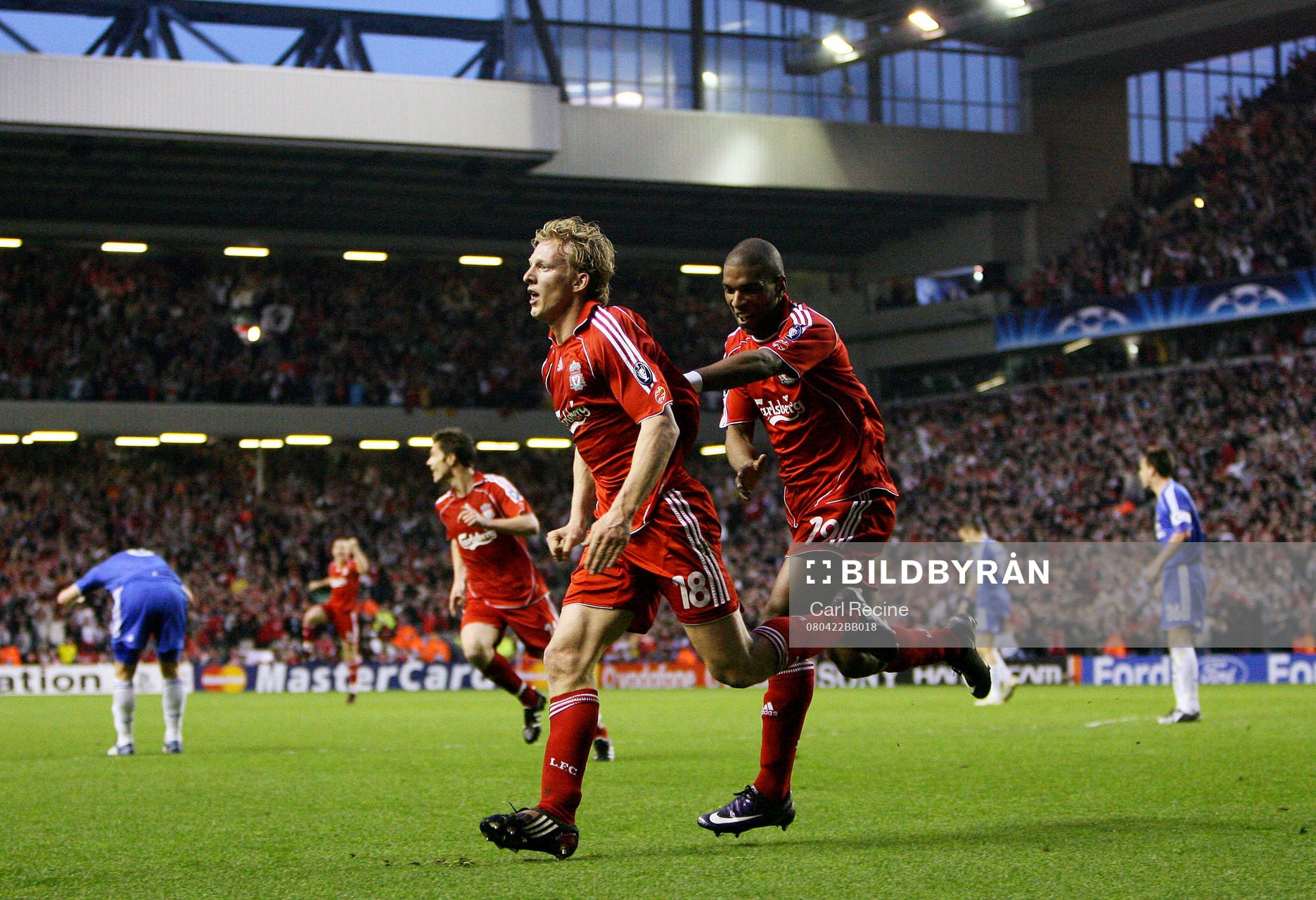 Dirk Kuyt och Ryan Babel, Liverpool (Jubel)