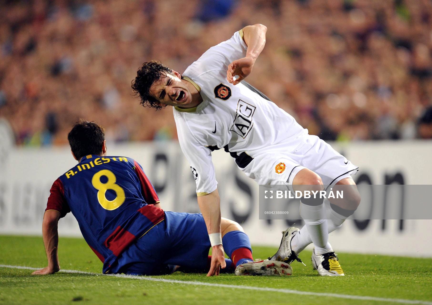 Andres Iniesta och Owen Hargreaves