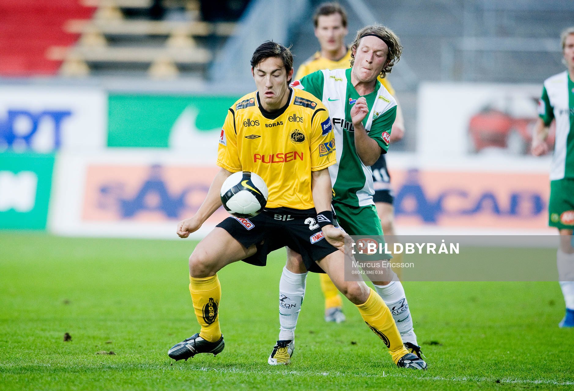 Stefan Ishizaki, Elfsborg, och Haris Laitinen, Hammarby