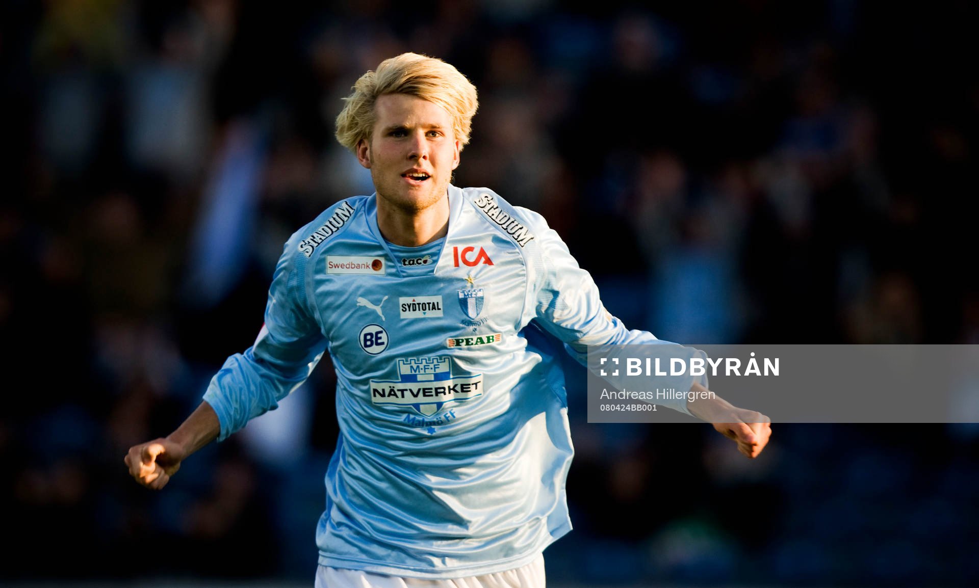 Fotboll, Allsvenskan, Malmö FF - Norköping: Ola Toivonen, jubel efter 1-0 på straff.