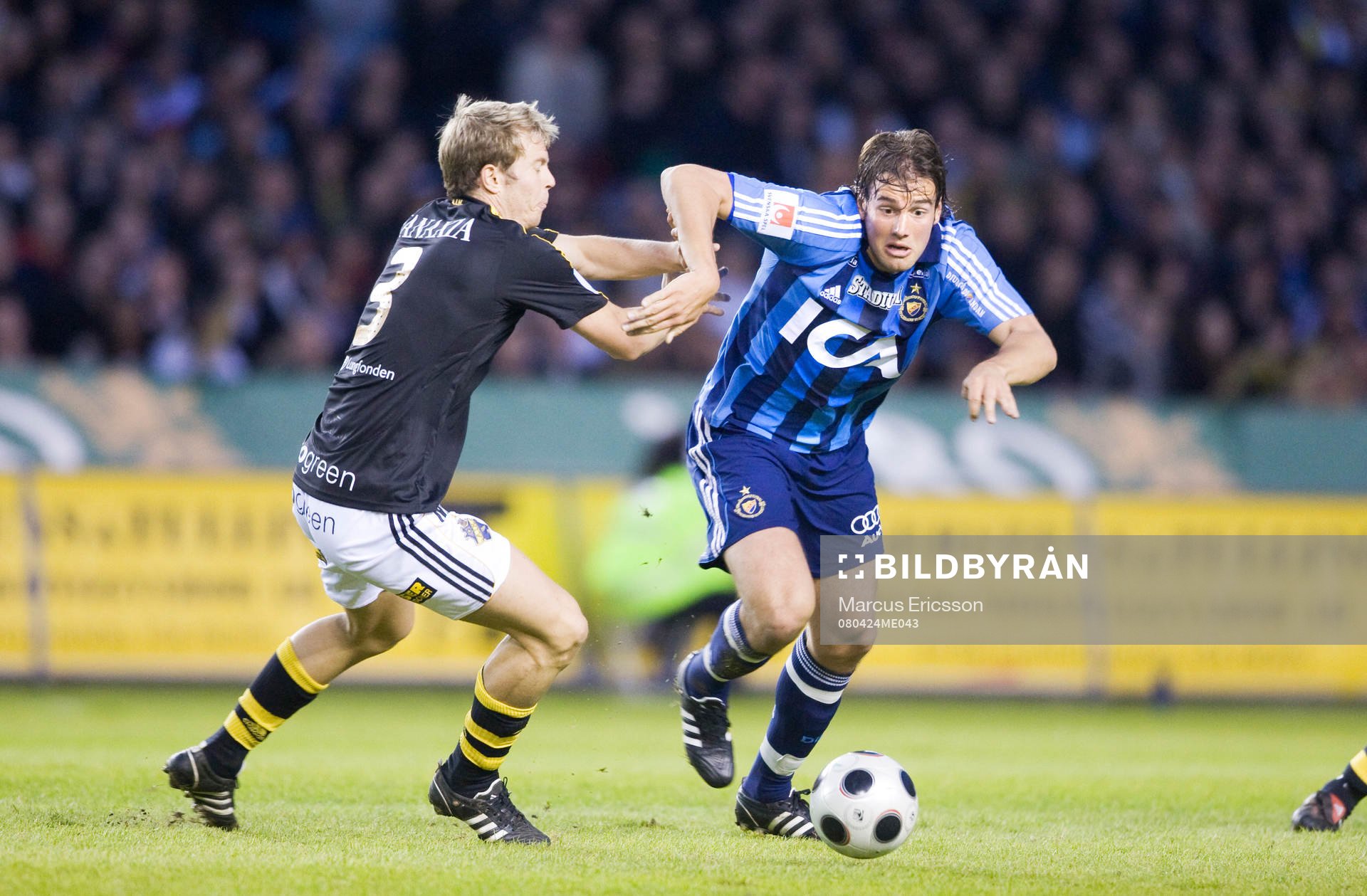 Per Karlsson, AIK, och Mikael Dahlberg, Djurgården