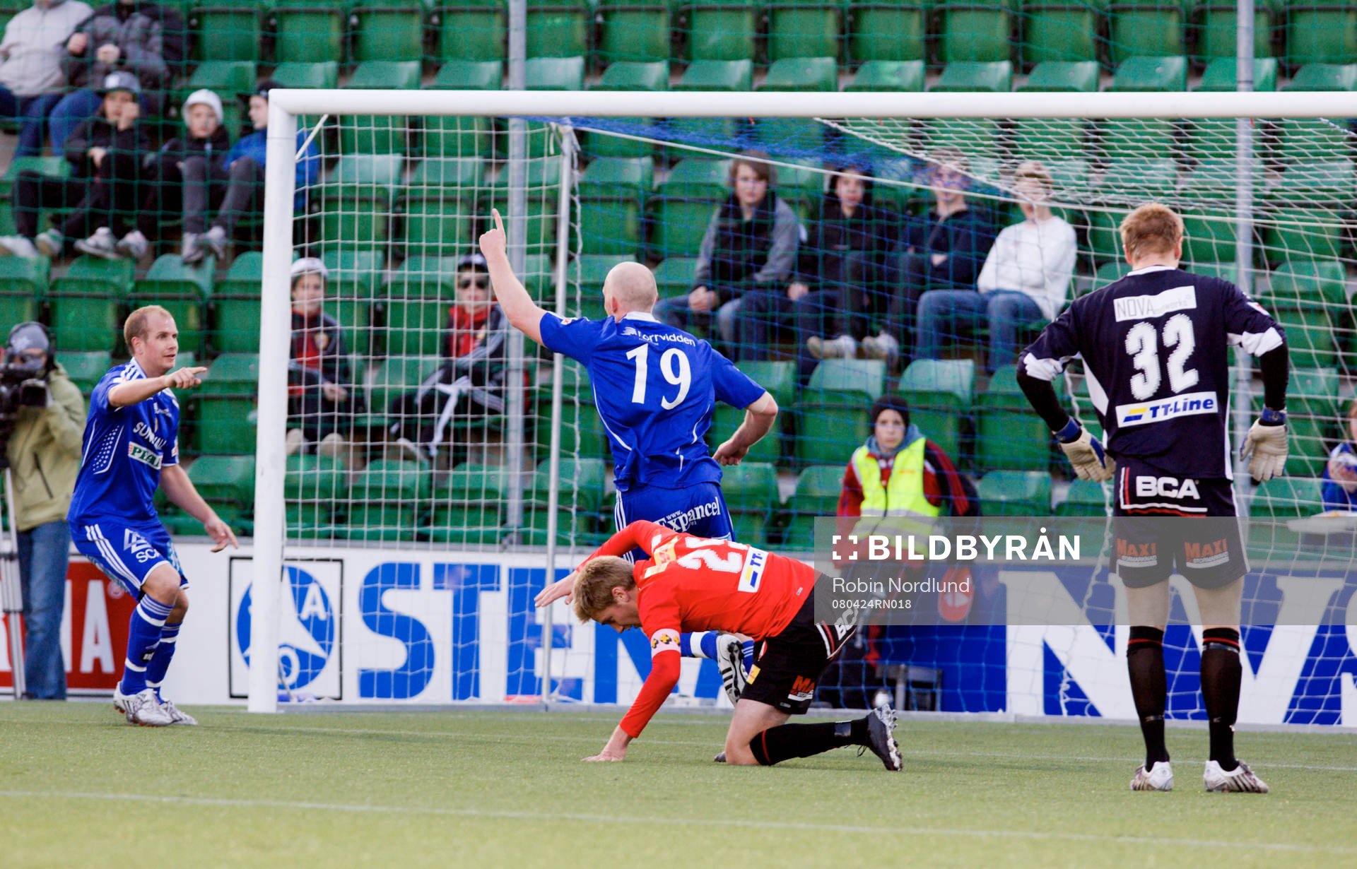 Hannes Sigurdsson, Sundsvall 2-0, jubel