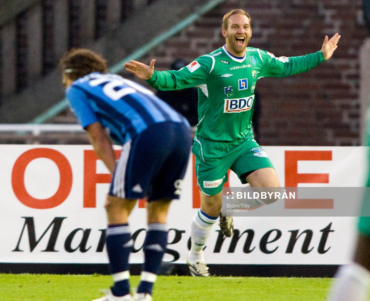  Andreas Kristoffersson, Ljungskile, jubel.
