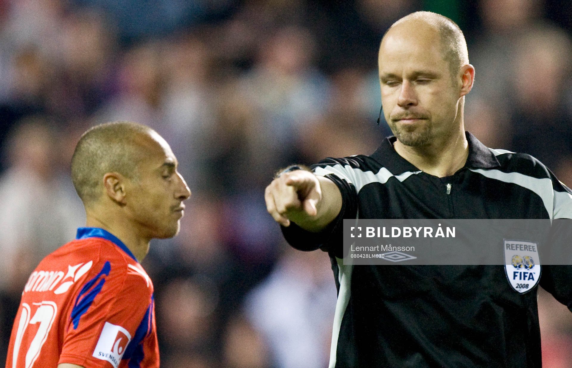 Henrik Larsson, Helsingborg och Martin Hansson, domare