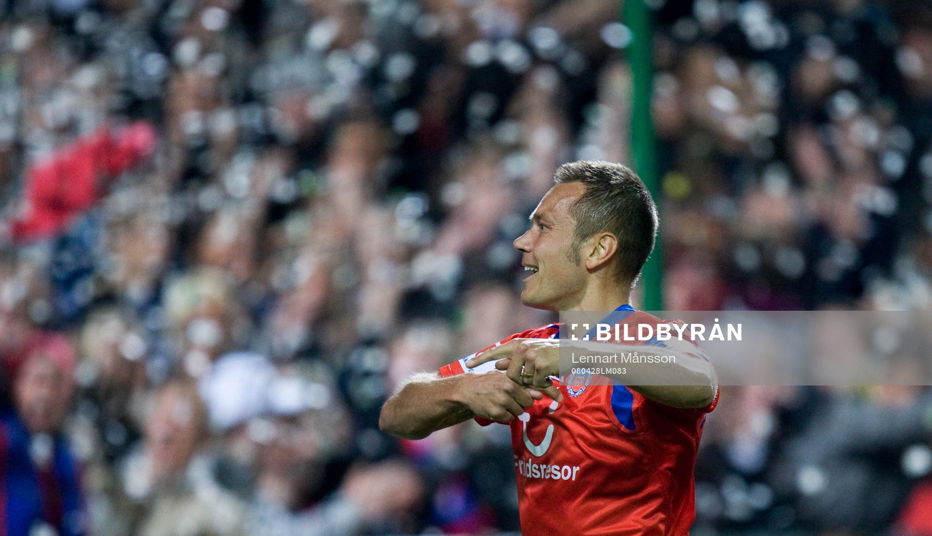 Fotboll, allsvenskan, Helsingborg, Marcus Lantz, jubel
