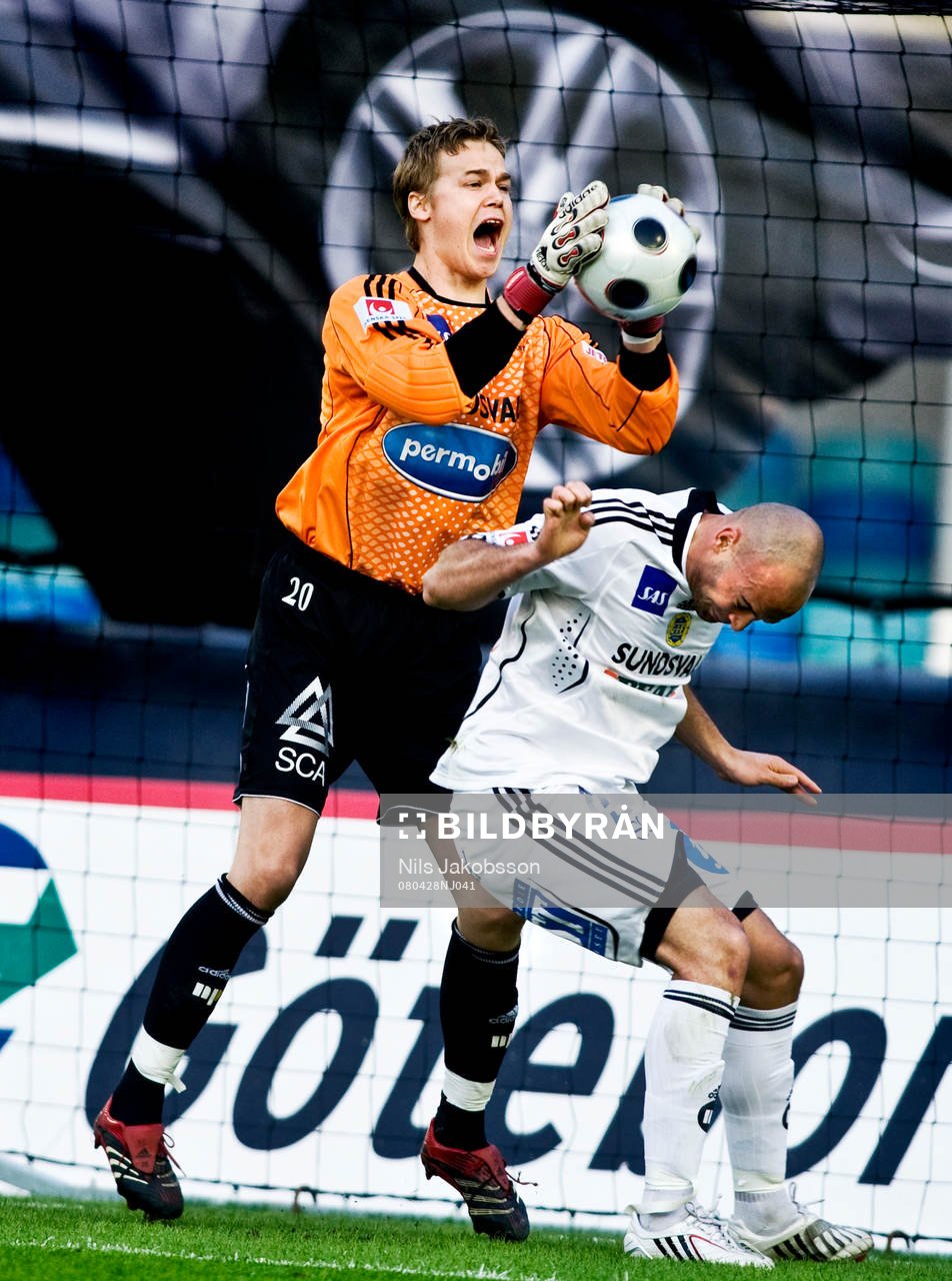 Andreas Lindberg, målvakt, Erkan Saglik, Sundsvall