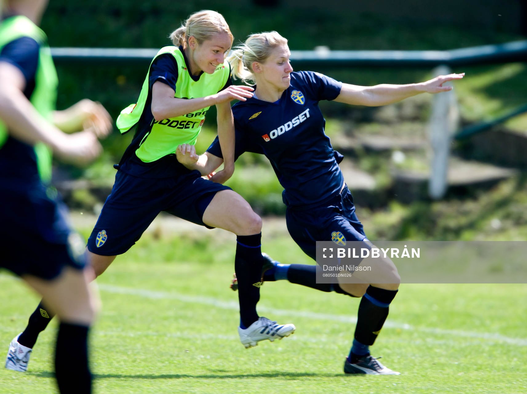 Fotboll, Dam, landslag, Sverige, träning, EM-kval. Maria