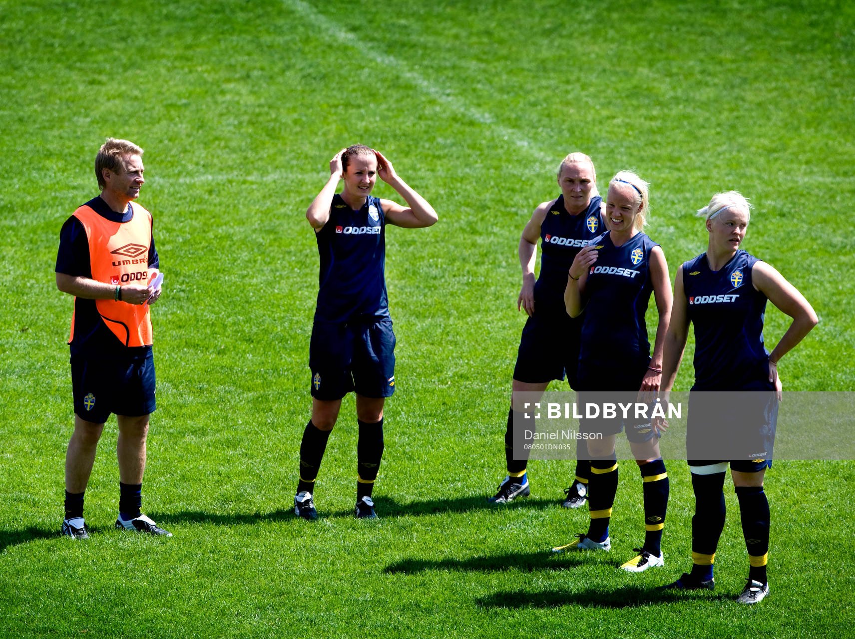 Thomas Dennerby, förbundskapten och Therese Lundin, Frida