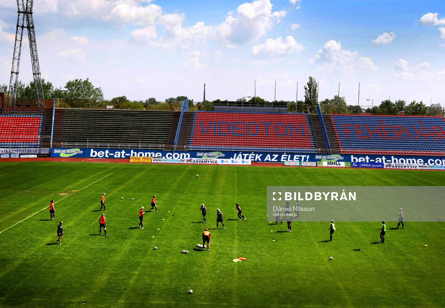 Träning, Sostoi Stadion, Szekesfehervar, Sverige