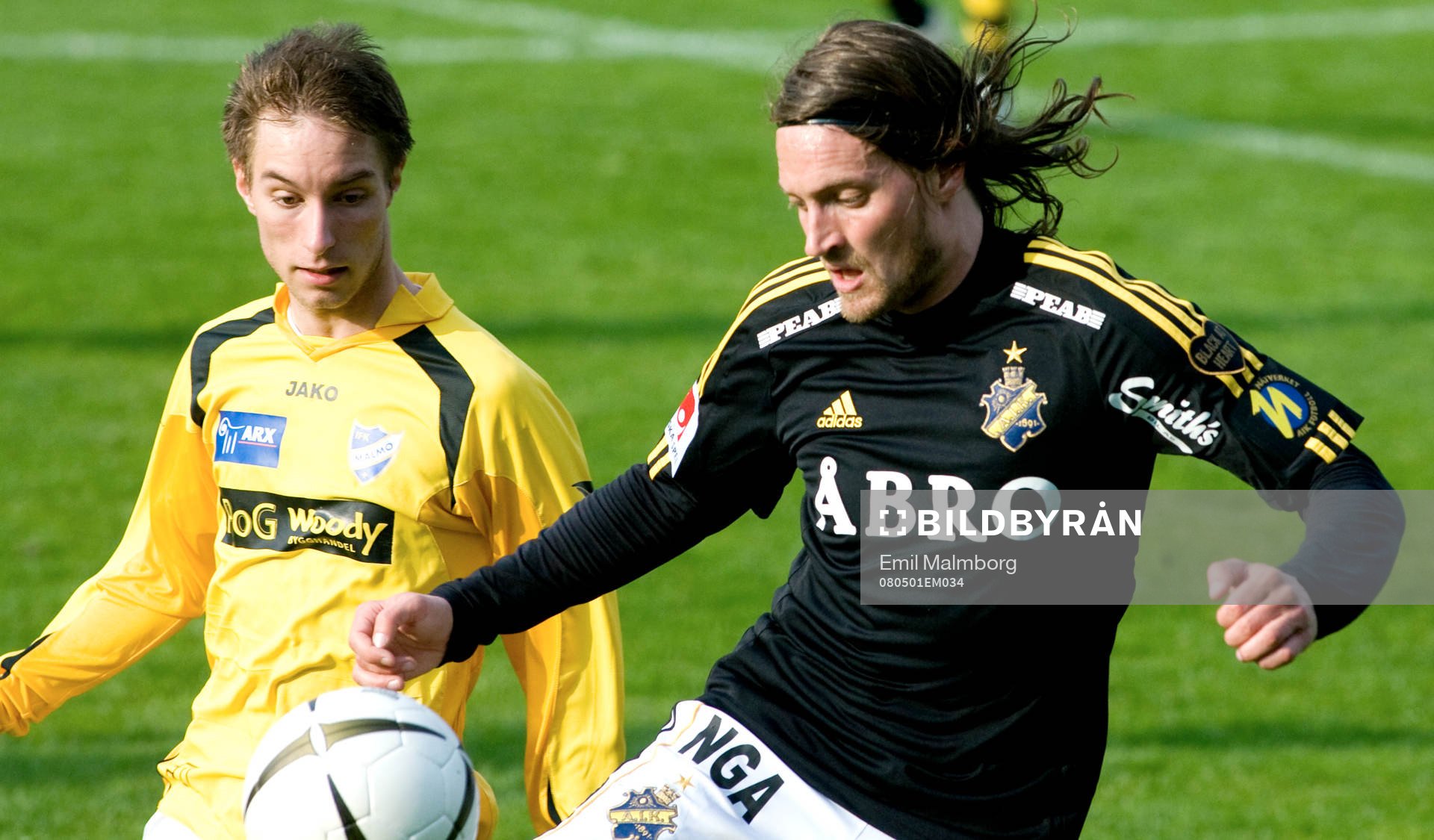 Daniel Jovanovic, IFK Malmö och Mats Rubarth, AIK