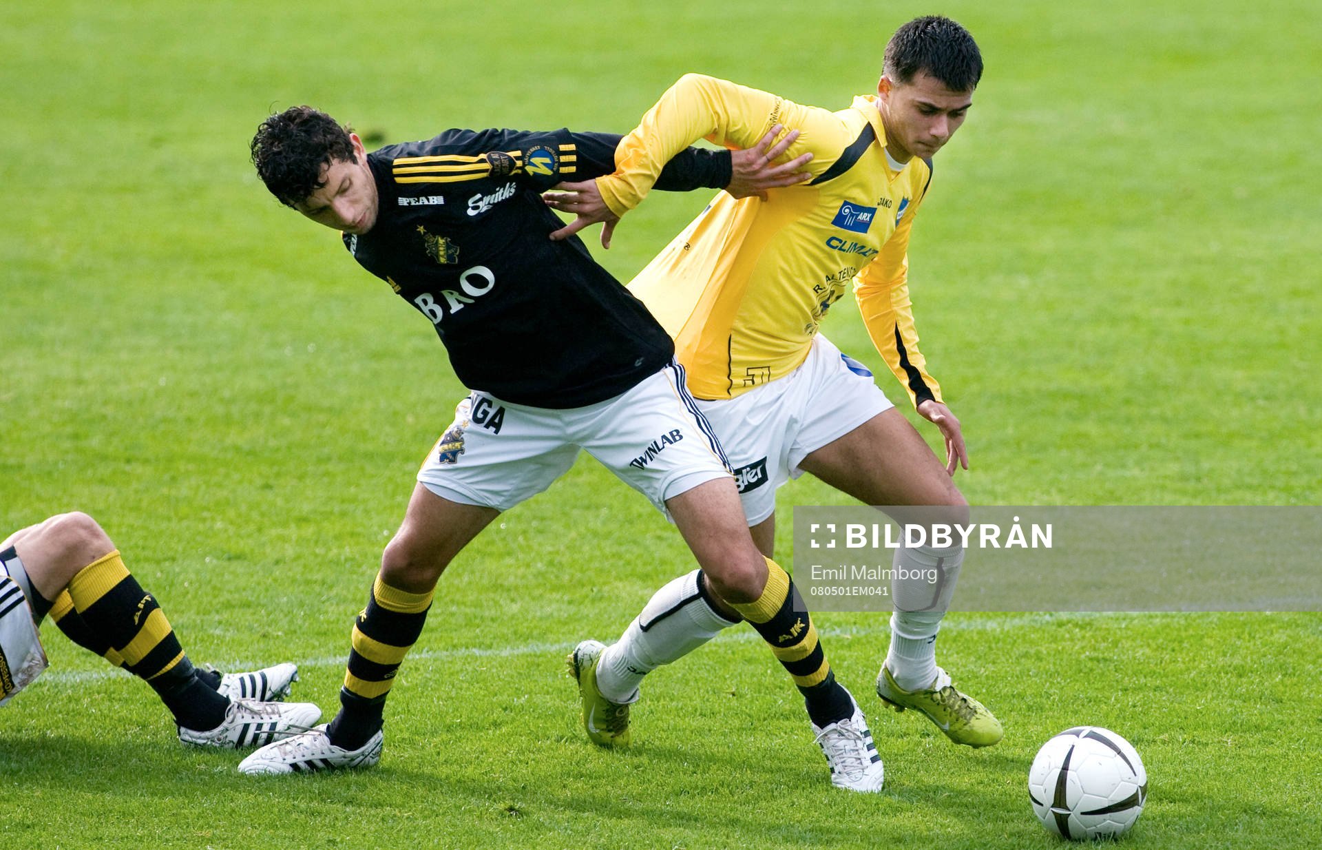 Jorge Ortiz, AIK och Edis Djugumovic, IFK Malmö