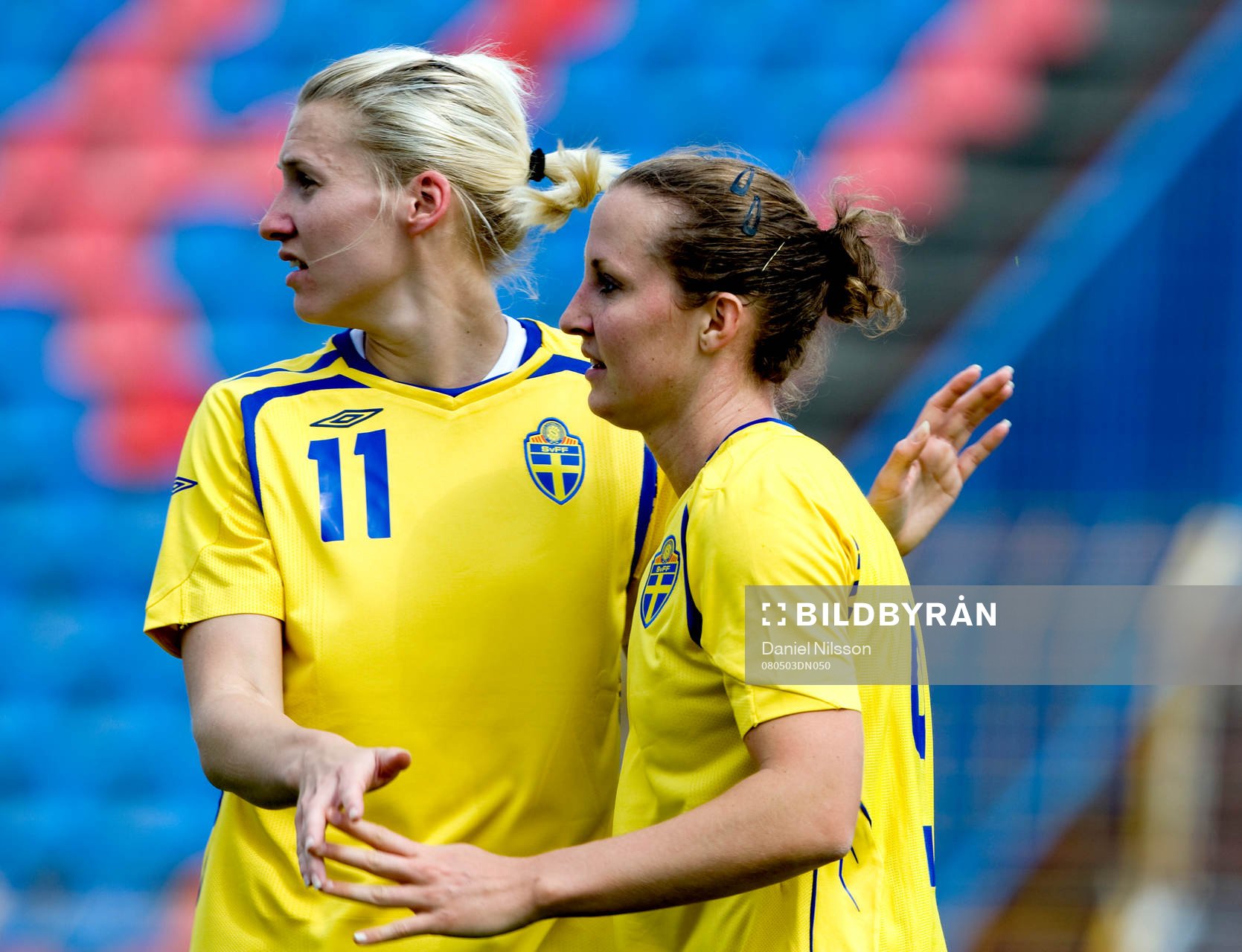 Maria Aronsson och Therese Lundin, Sverige jubel