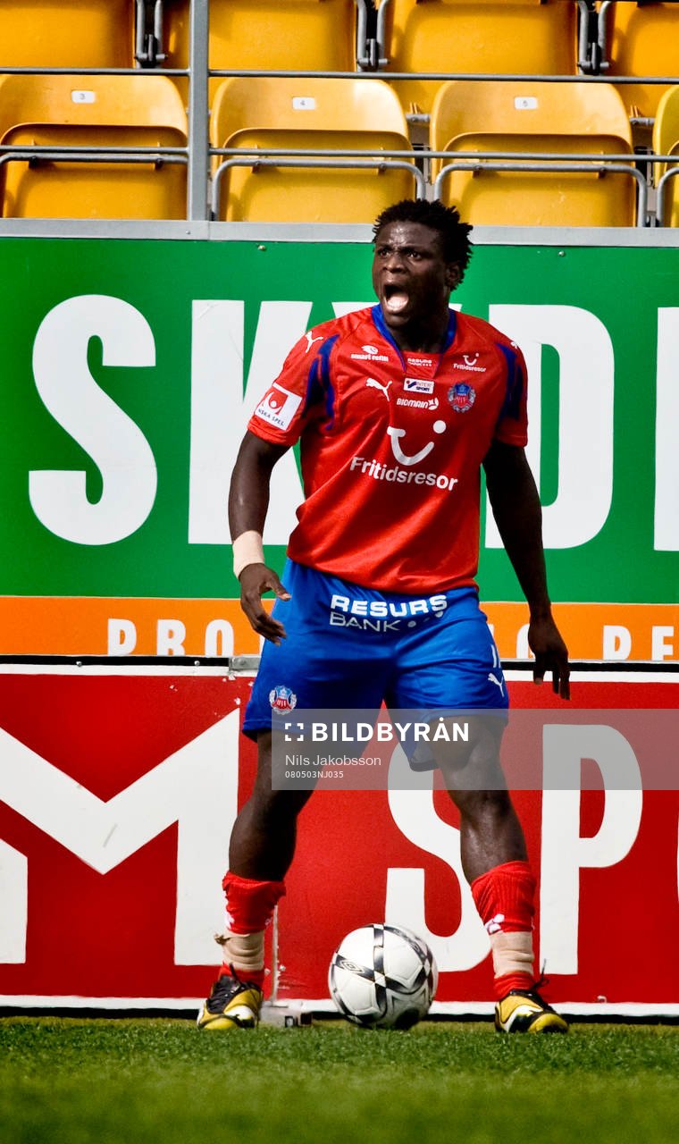 Razak Omotoyssi, Helsingborg, skriker