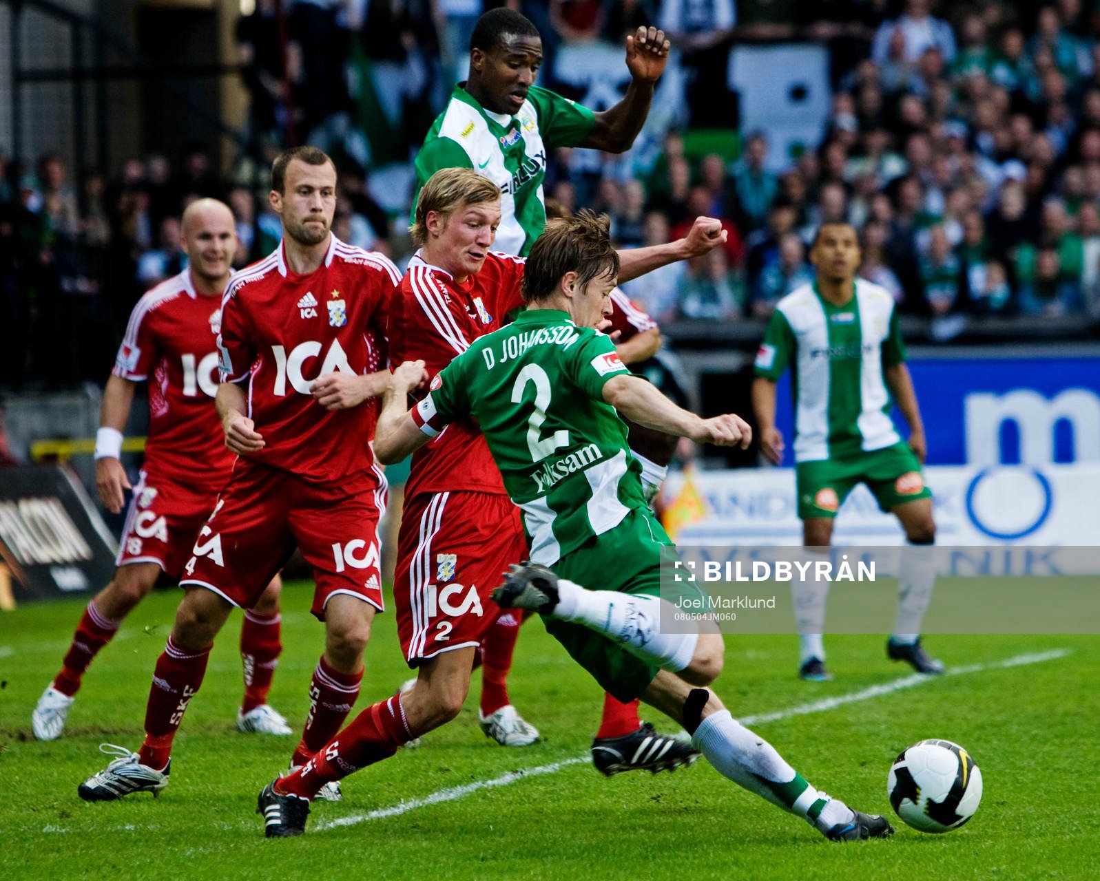 David Johansson, Hammarby, skjuter